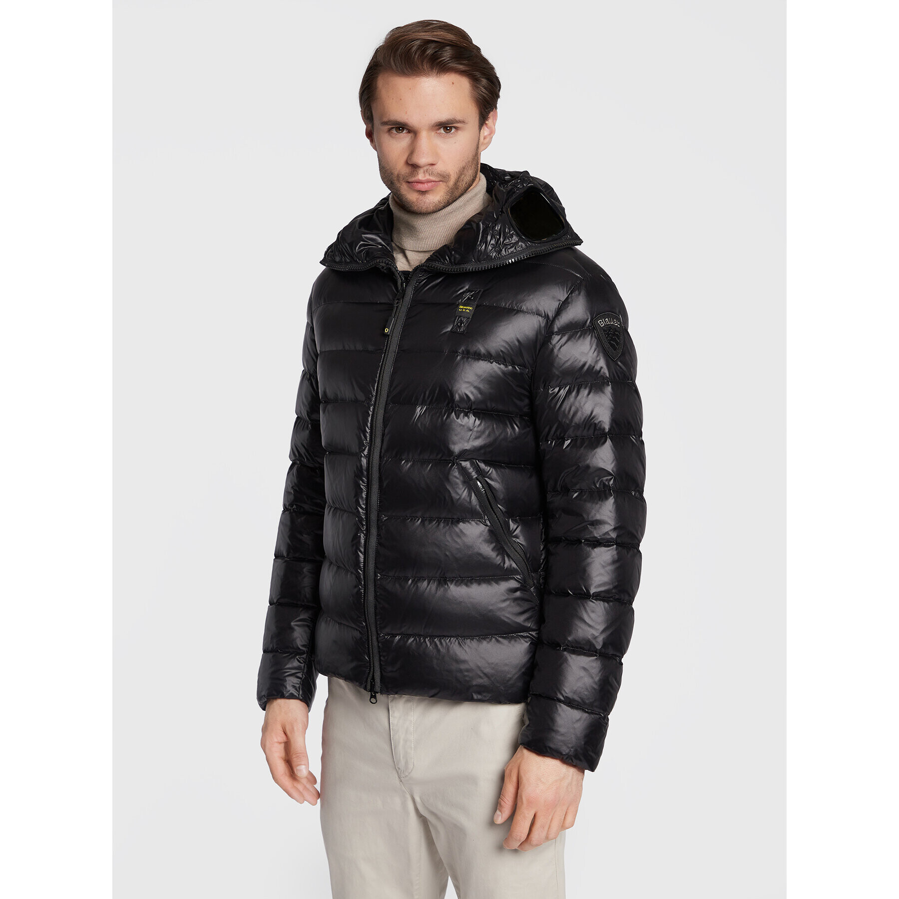 Blauer Пухено яке Enrique BLUC03128 006360 Черен Regular Fit - Pepit.bg