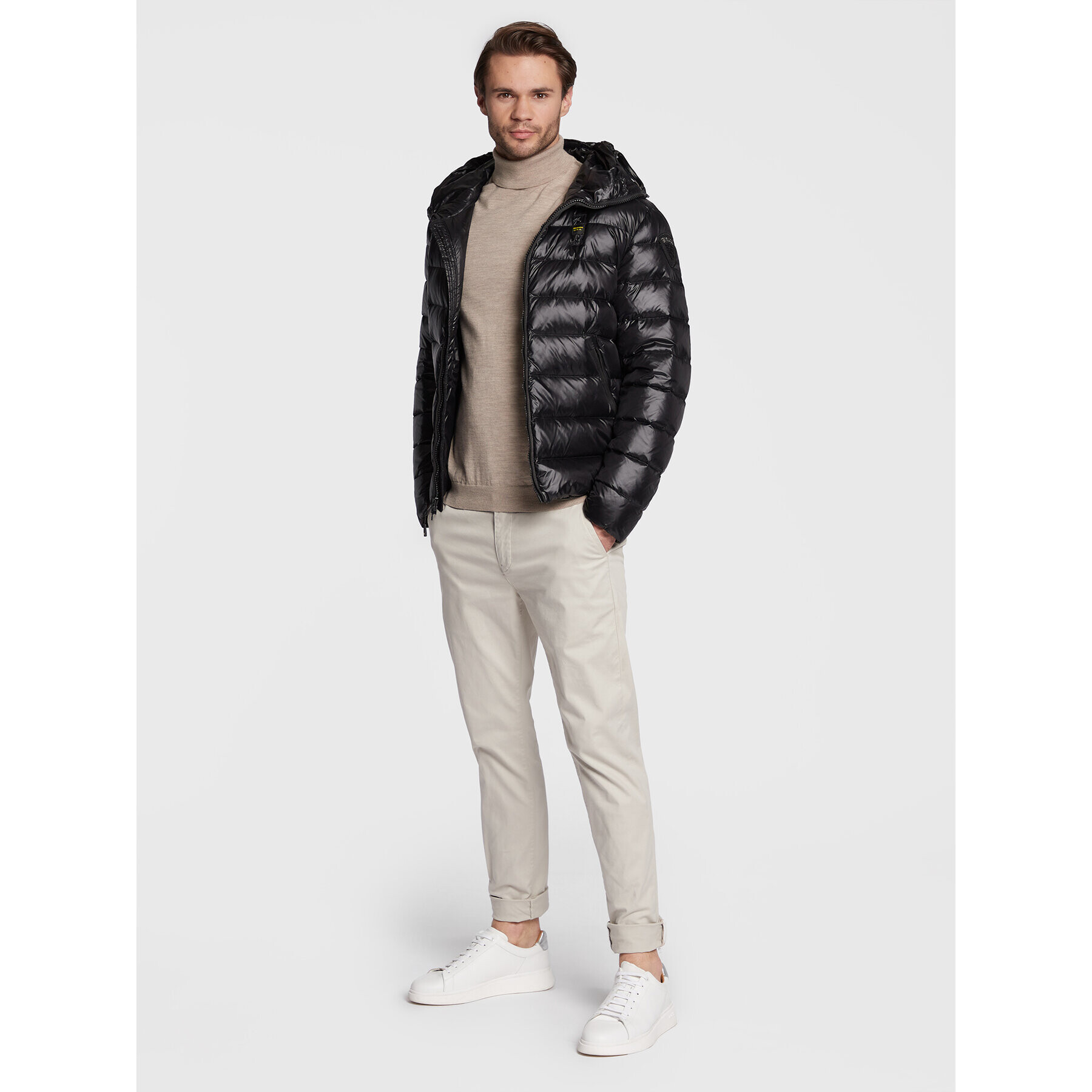 Blauer Пухено яке Enrique BLUC03128 006360 Черен Regular Fit - Pepit.bg