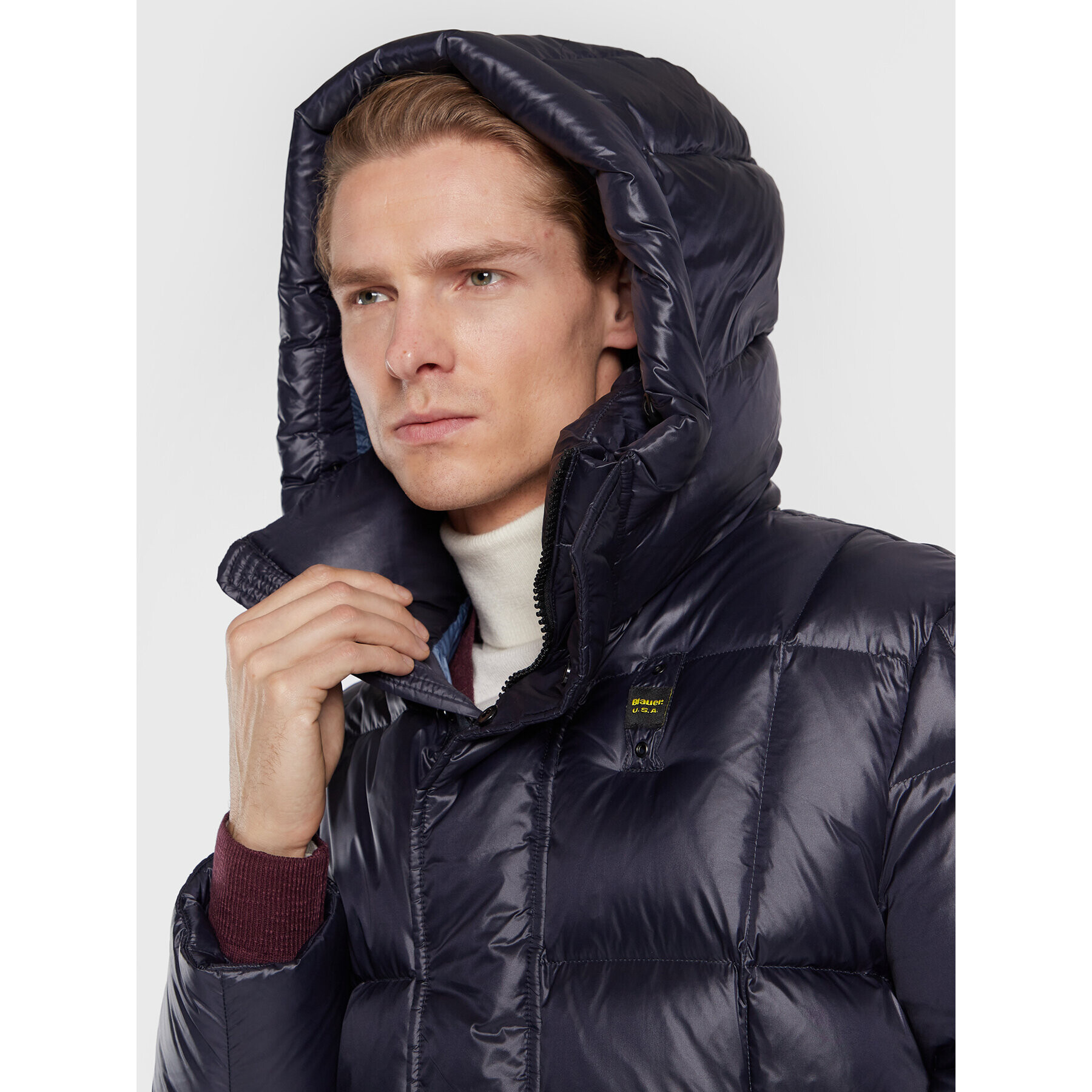 Blauer Пухено яке Flynn BLUC03220 006360 Тъмносин Regular Fit - Pepit.bg