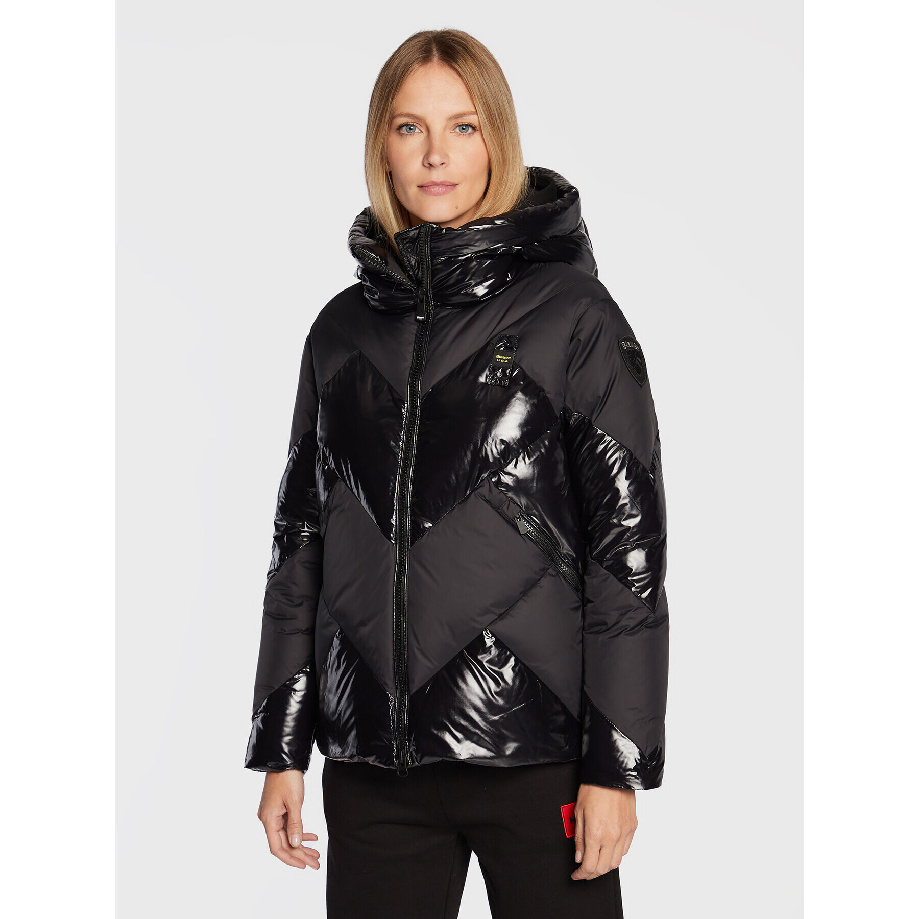 Blauer Пухено яке Heidi BLDC03059 006358 Черен Regular Fit - Pepit.bg