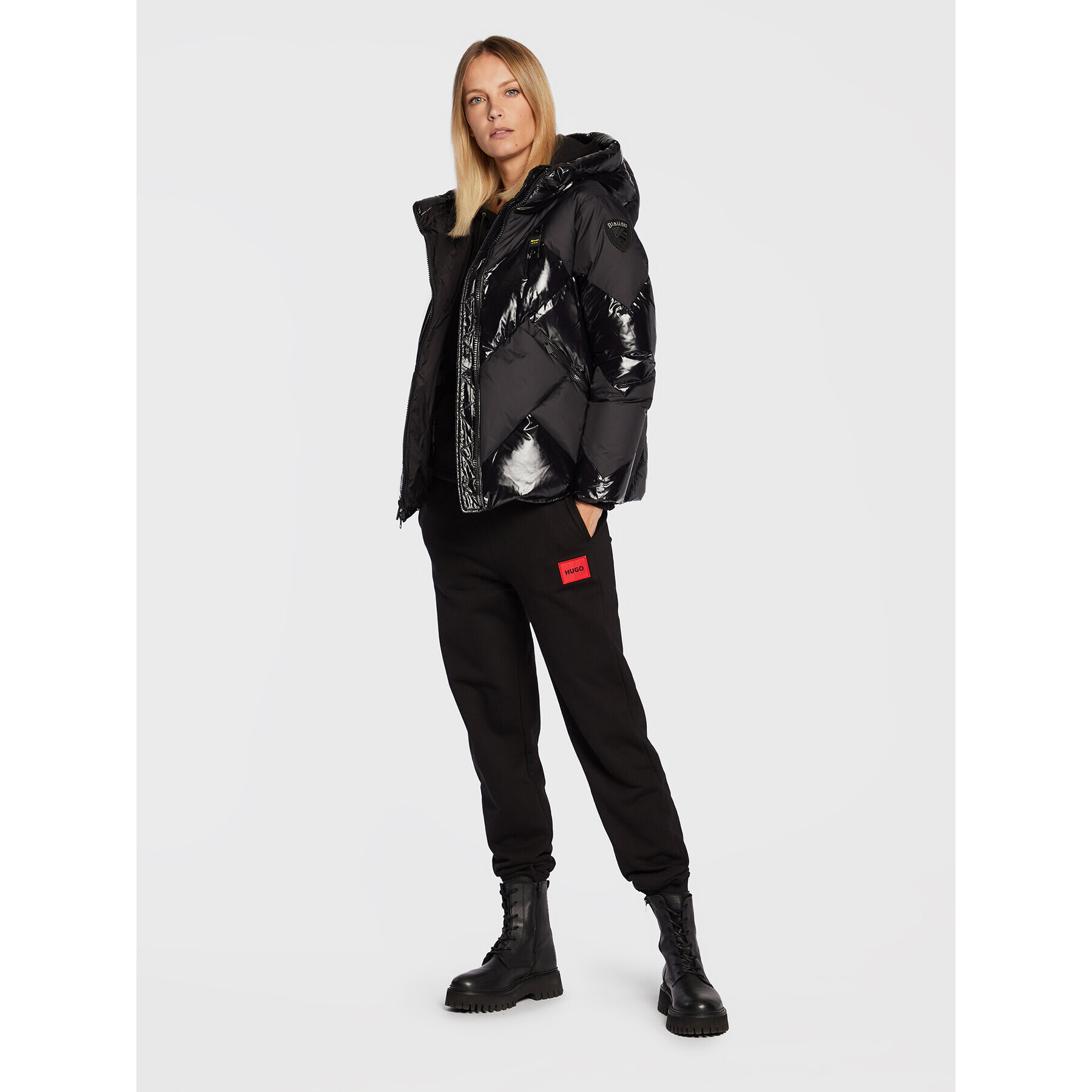 Blauer Пухено яке Heidi BLDC03059 006358 Черен Regular Fit - Pepit.bg
