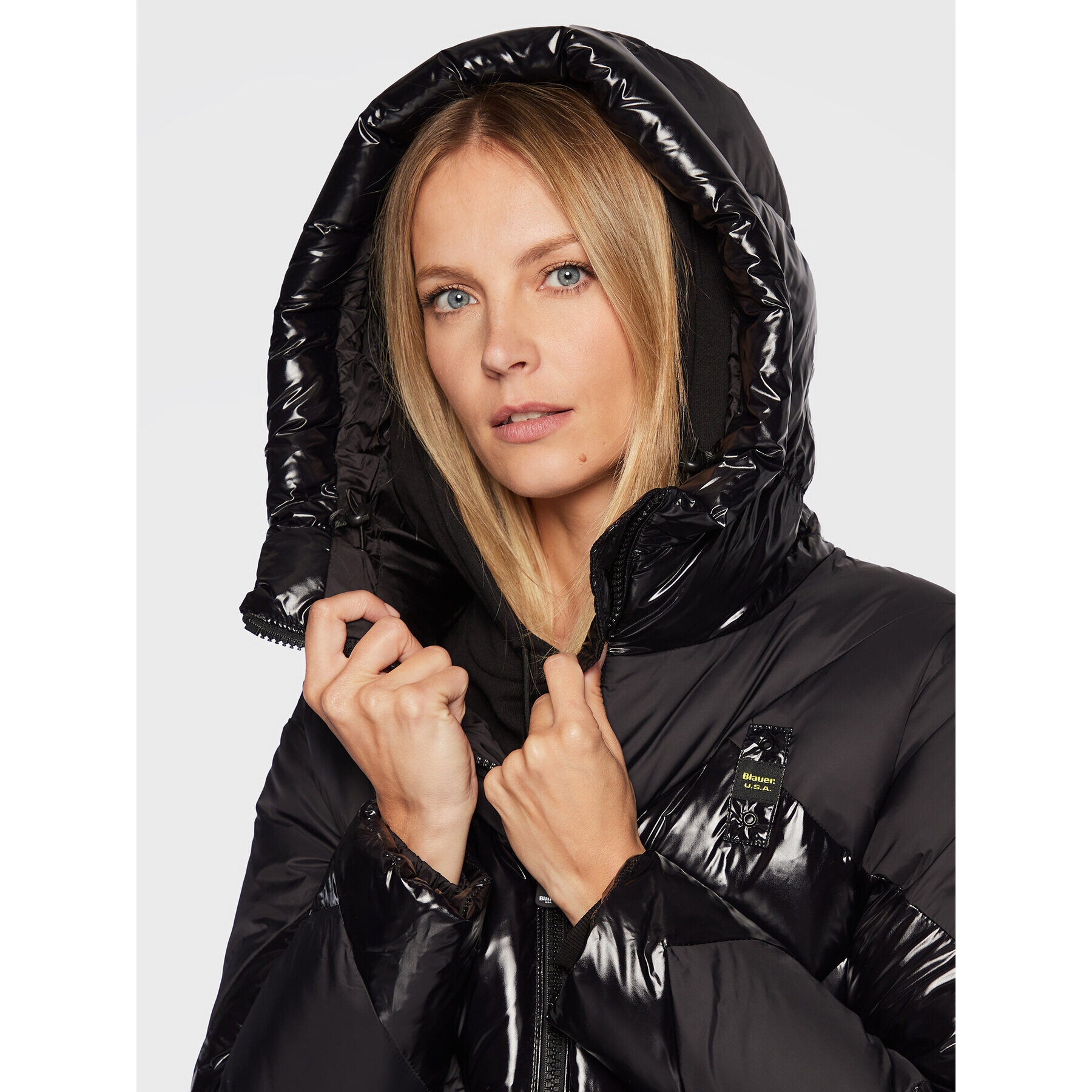 Blauer Пухено яке Heidi BLDC03059 006358 Черен Regular Fit - Pepit.bg