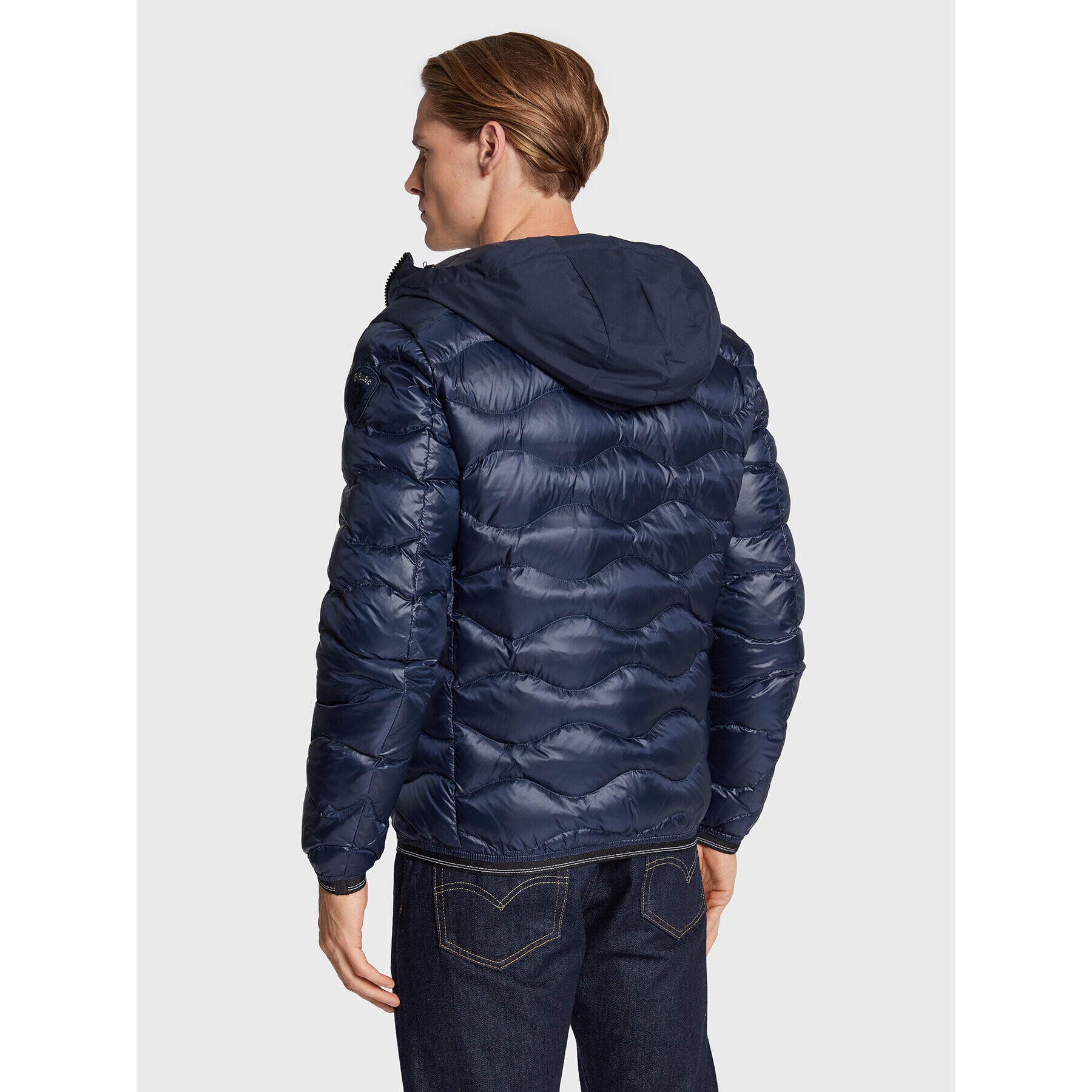 Blauer Пухено яке Kent BLUC03013 006355 Тъмносин Regular Fit - Pepit.bg
