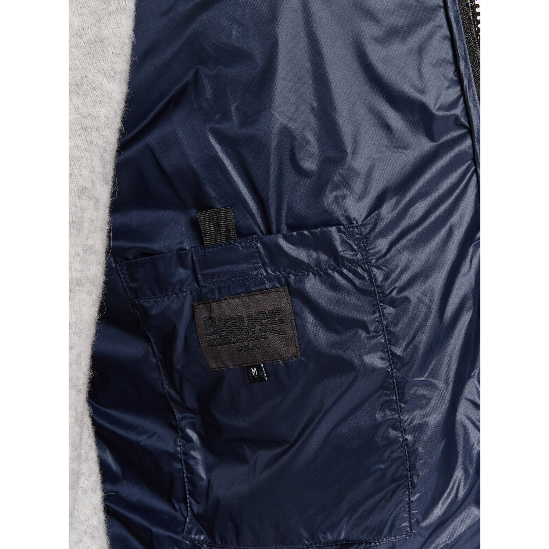 Blauer Пухено яке Kent BLUC03013 006355 Тъмносин Regular Fit - Pepit.bg