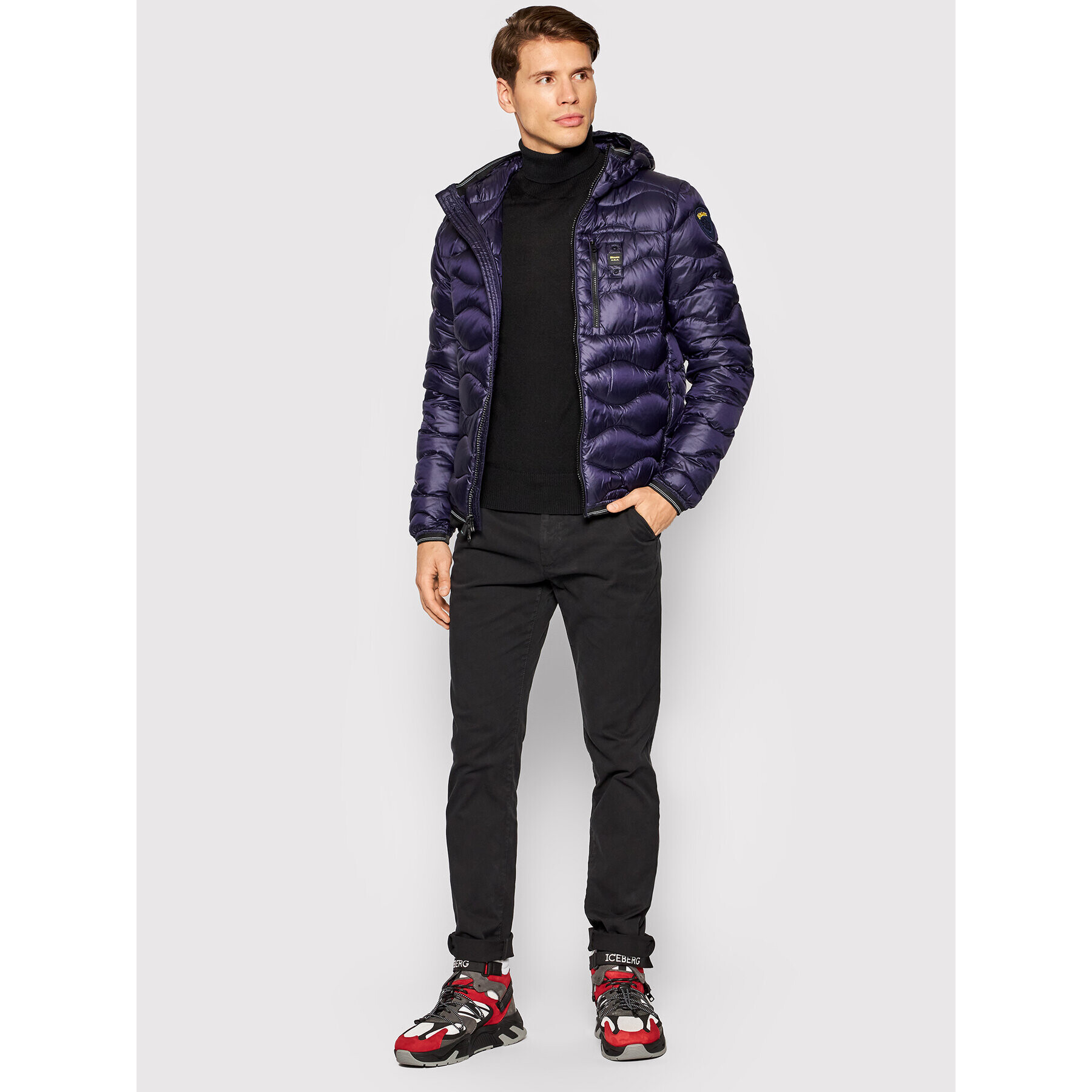 Blauer Пухено яке Maurice 21WBLUC03080 004719 Тъмносин Regular Fit - Pepit.bg