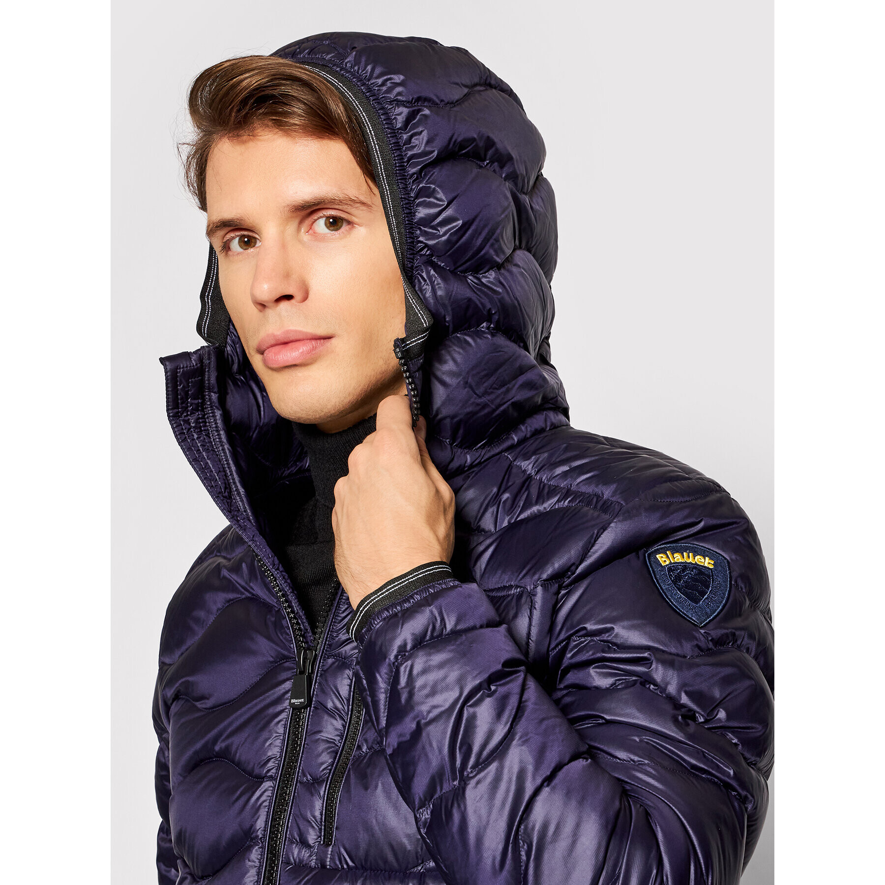 Blauer Пухено яке Maurice 21WBLUC03080 004719 Тъмносин Regular Fit - Pepit.bg