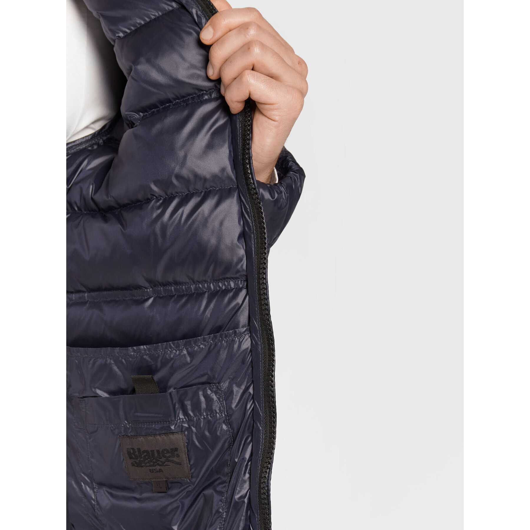 Blauer Пухено яке Seth BLUC03010 006360 Тъмносин Regular Fit - Pepit.bg