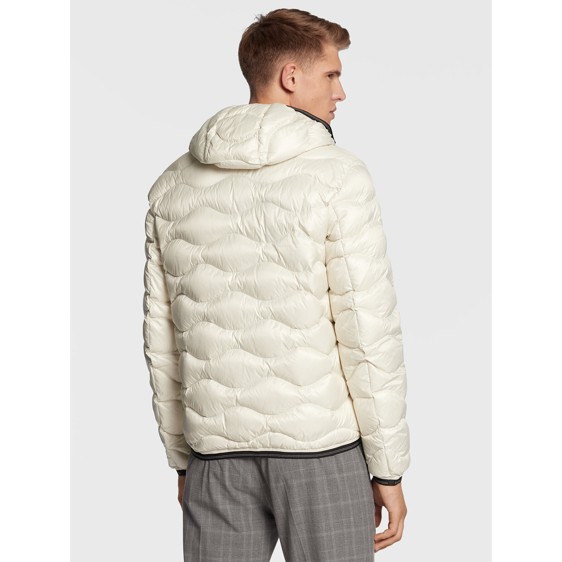 Blauer Пухено яке Terence Wave BLUC03014 006355 Бежов Regular Fit - Pepit.bg
