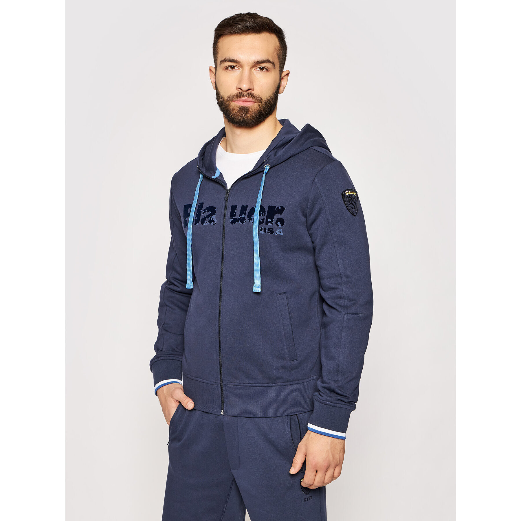 Blauer Суитшърт 21SBLUF02117 005662 Тъмносин Regular Fit - Pepit.bg