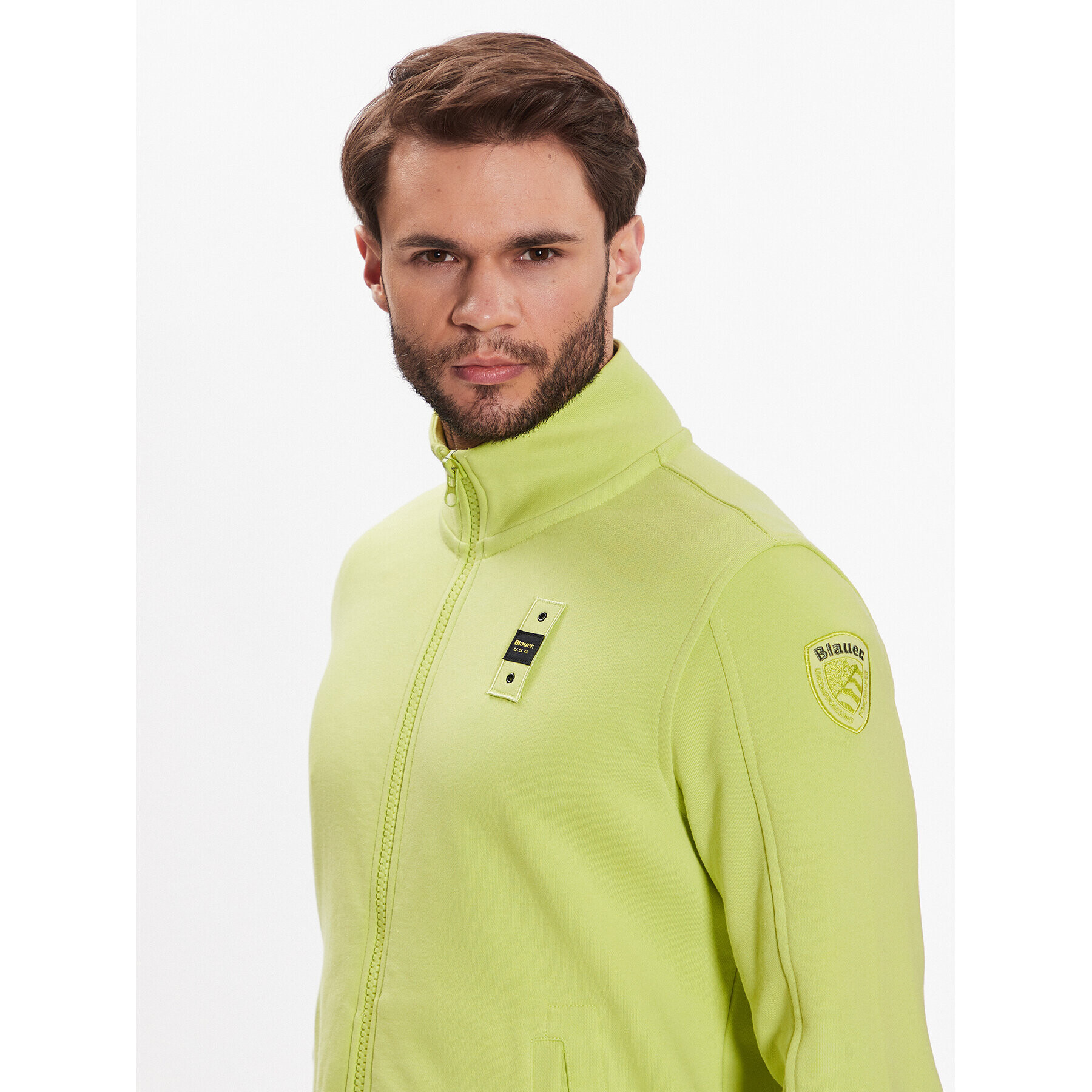 Blauer Суитшърт 23SBLUF01083 005662 Зелен Regular Fit - Pepit.bg