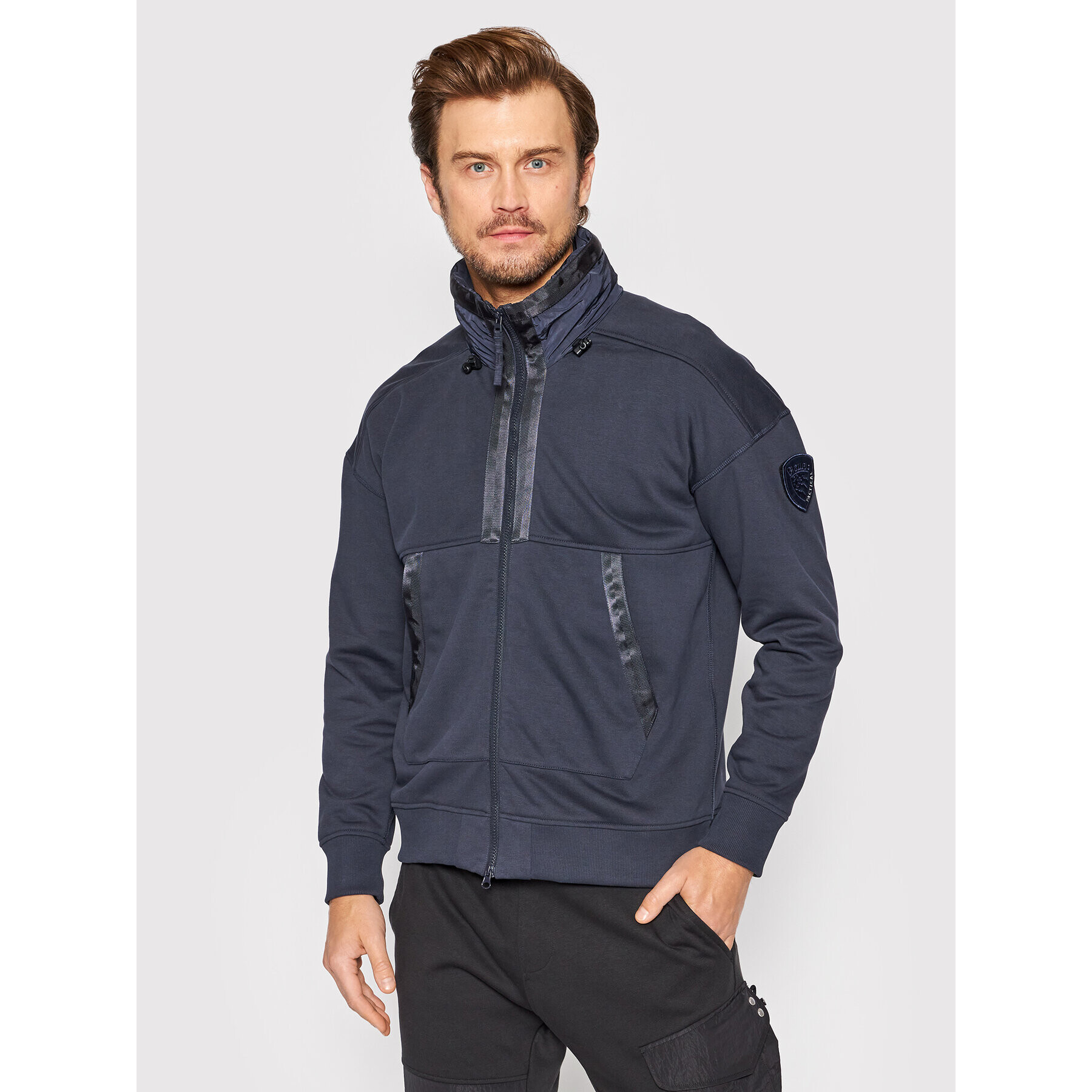 Blauer Суитшърт External Mark BLUF01068 006234 Тъмносин Regular Fit - Pepit.bg