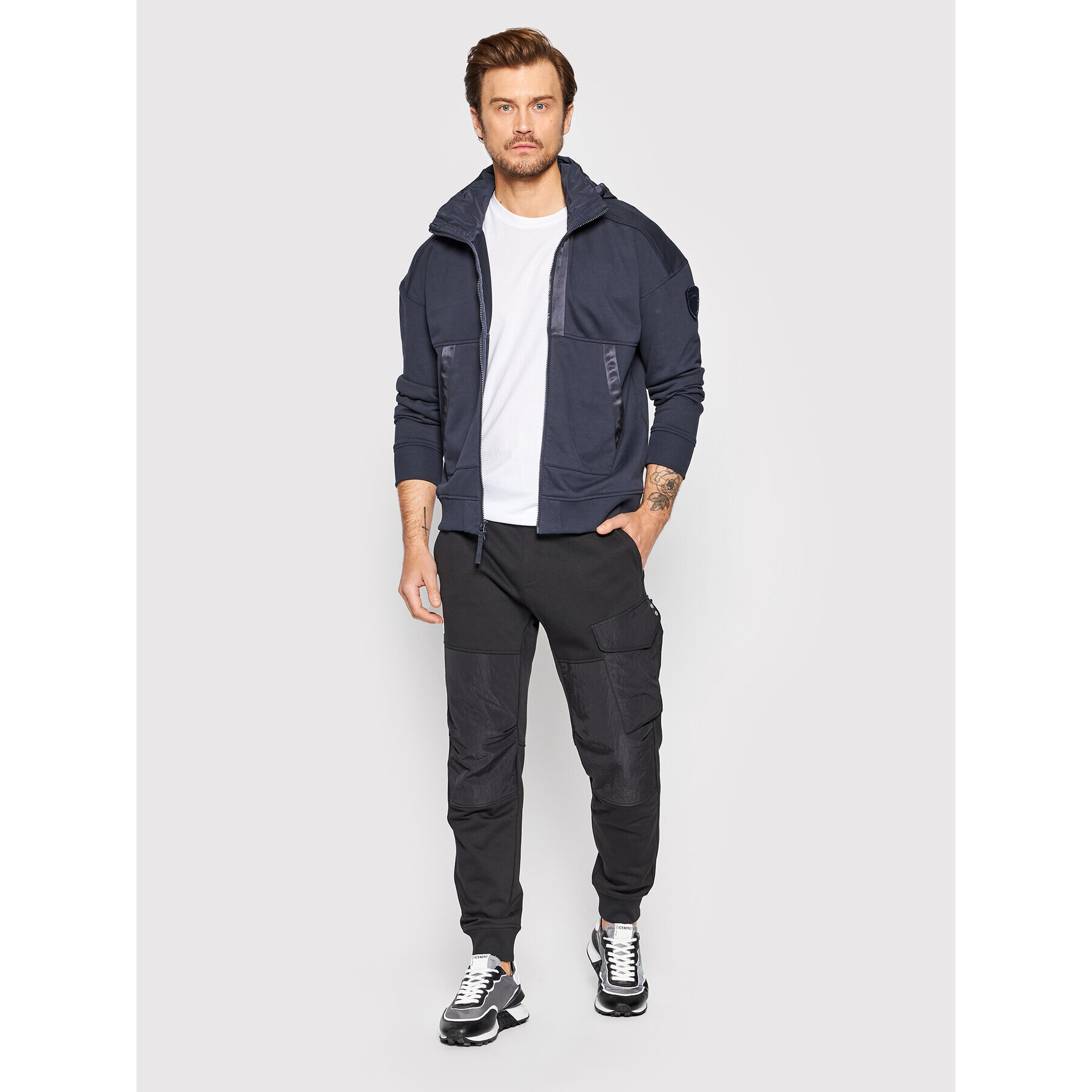 Blauer Суитшърт External Mark BLUF01068 006234 Тъмносин Regular Fit - Pepit.bg