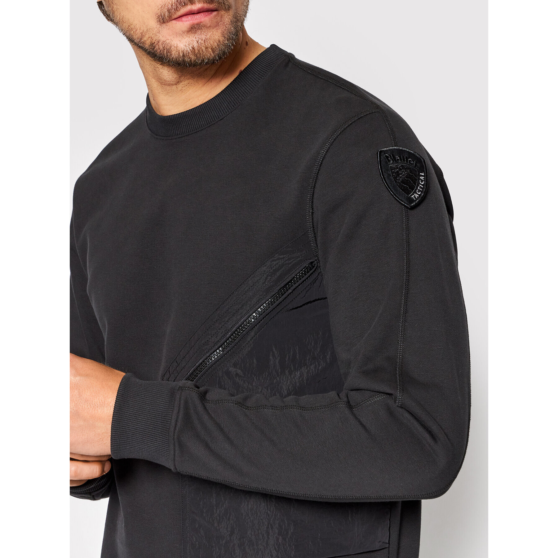 Blauer Суитшърт External Mark BLUF03065 006234 Черен Regular Fit - Pepit.bg