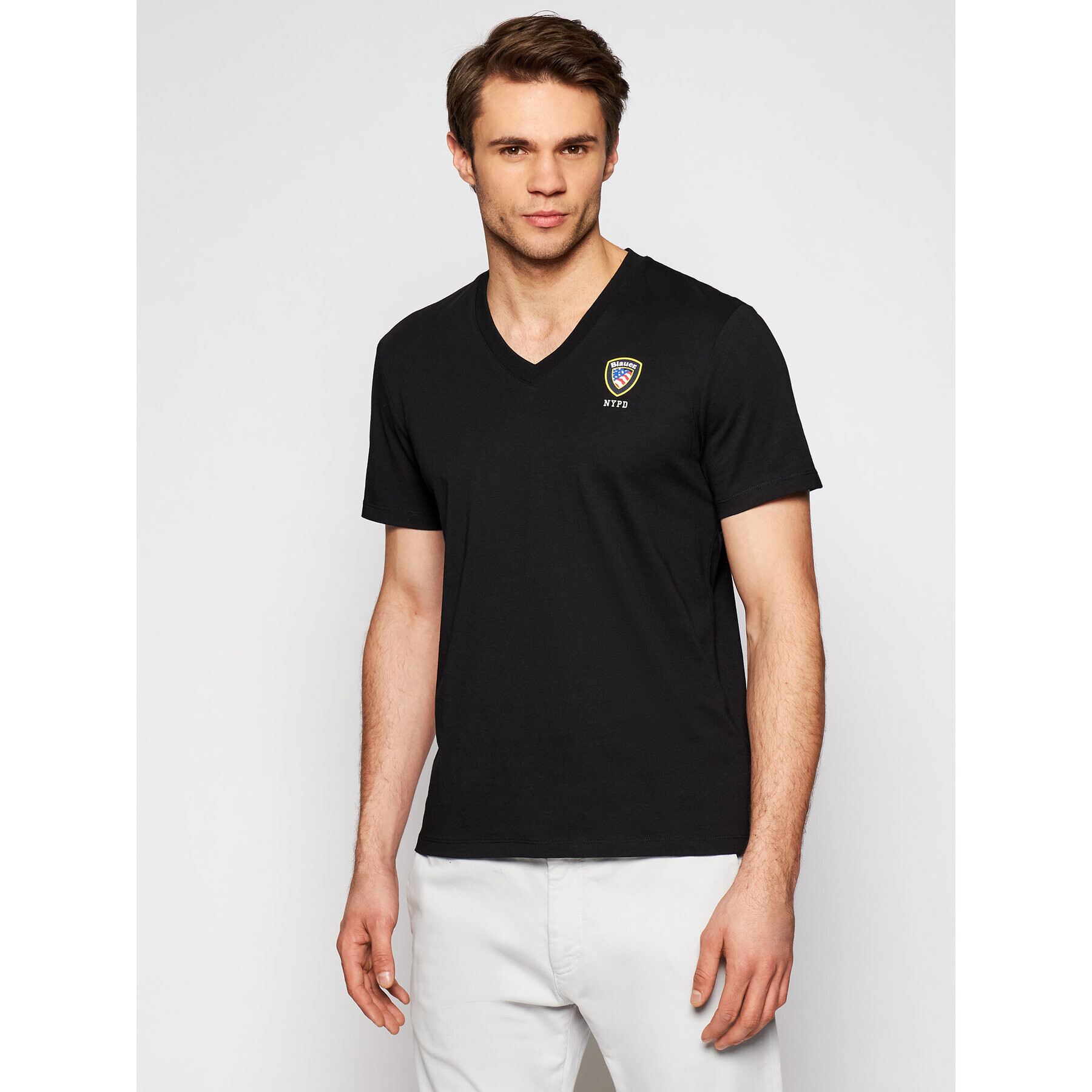 Blauer Тишърт 21SBLUH02129 004547 Черен Regular Fit - Pepit.bg