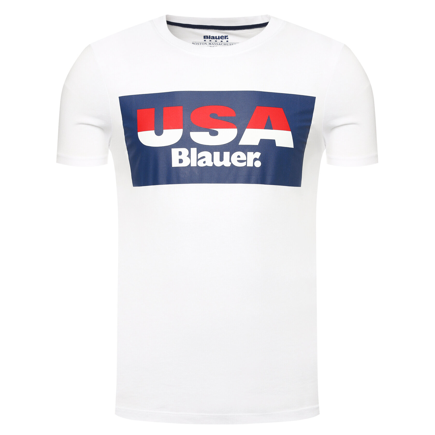 Blauer Тишърт Soft 20SBLUH02158 004547 Бял Regular Fit - Pepit.bg
