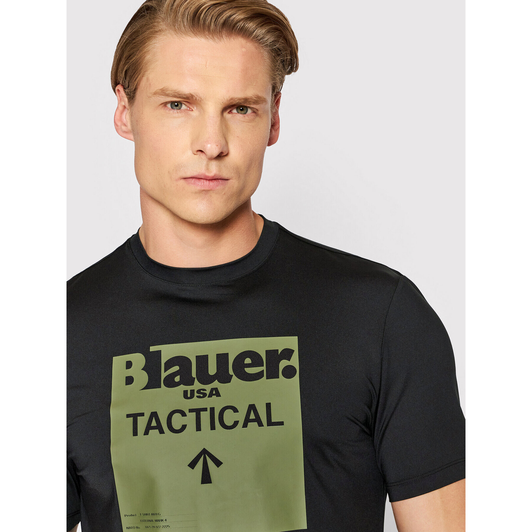 Blauer Тишърт Tactical BLUH02428 006286 Черен Regular Fit - Pepit.bg