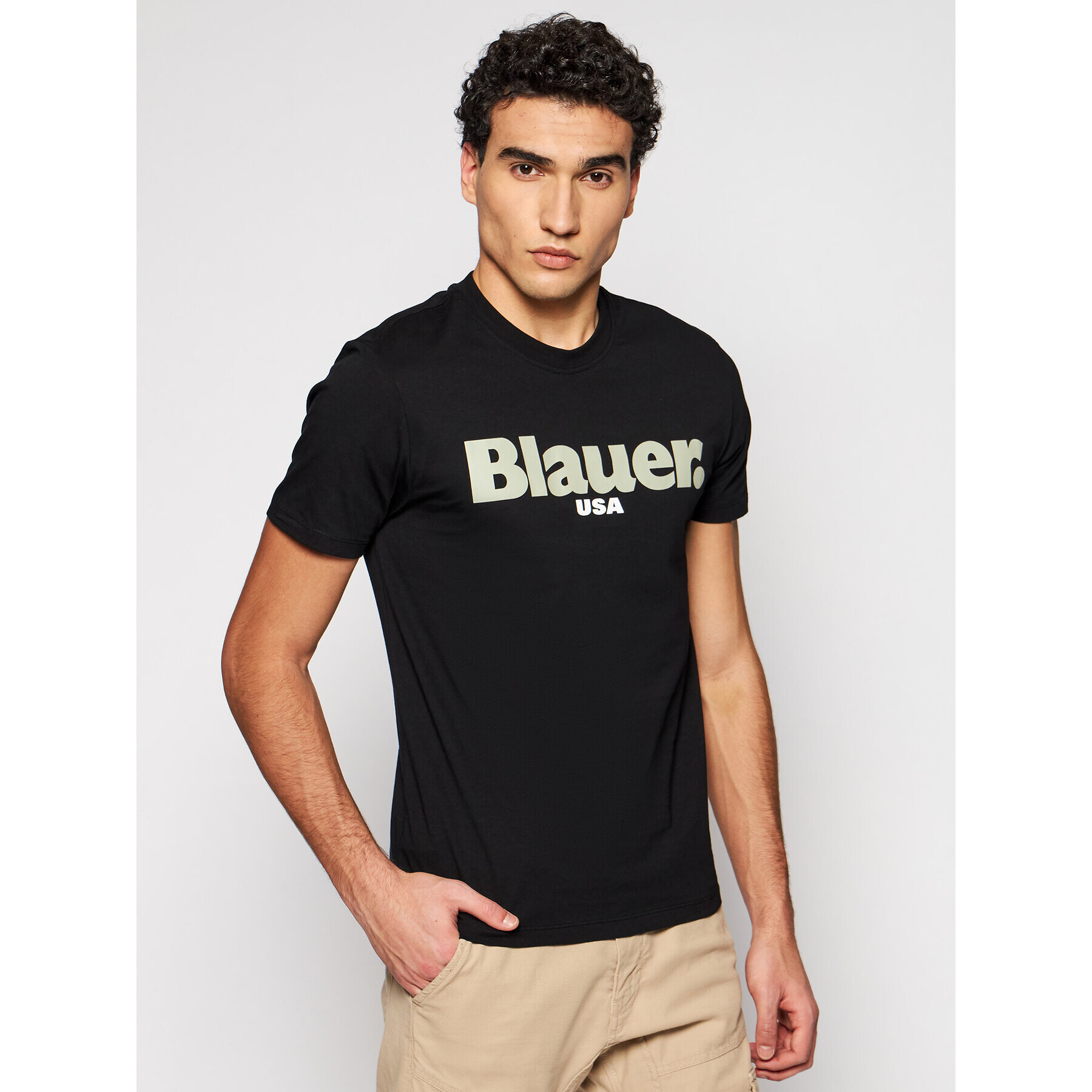 Blauer Тишърт Usa 21SBLUH02128 004547 Черен Regular Fit - Pepit.bg