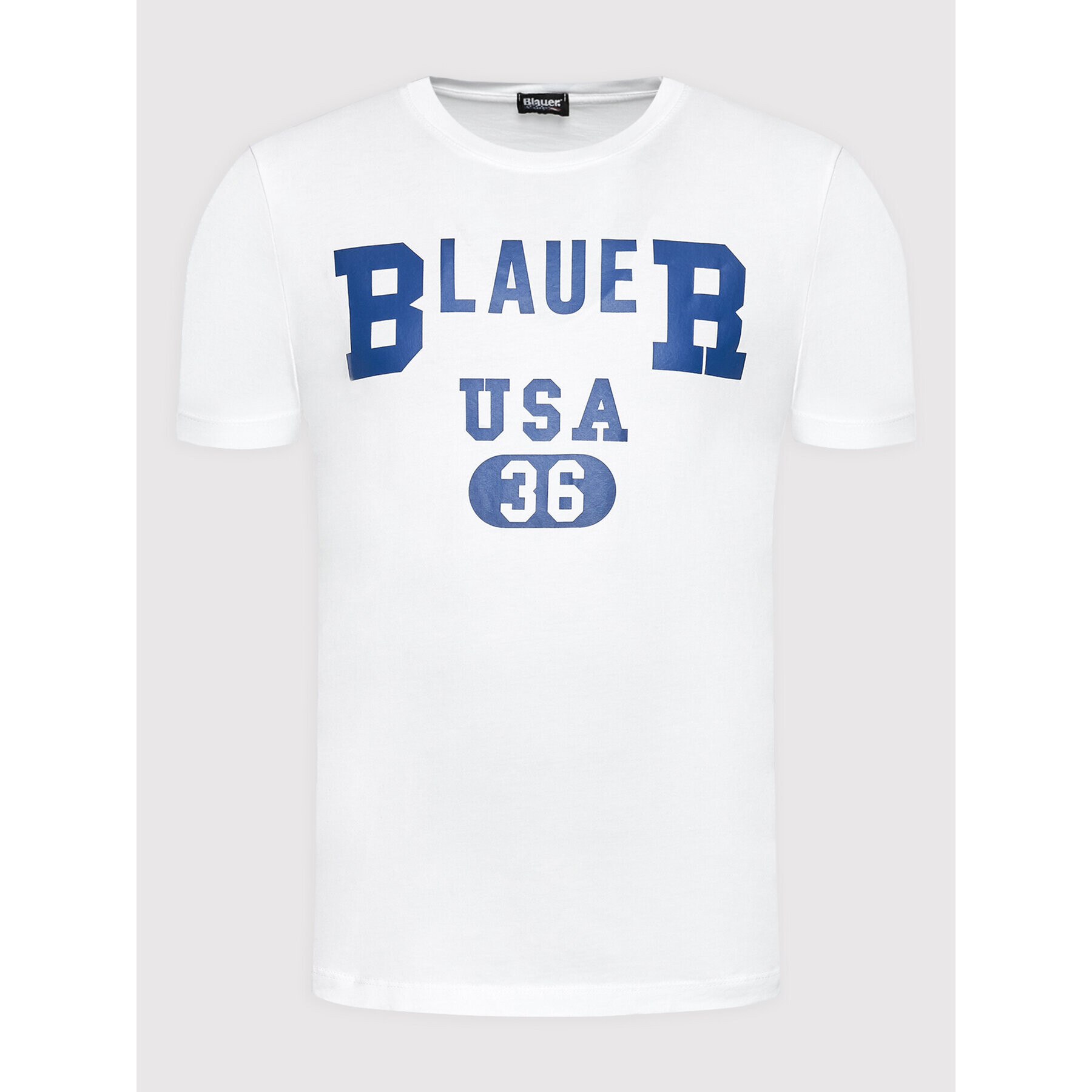 Blauer Тишърт USA 36 BLUH02467 006270 Бял Regular Fit - Pepit.bg