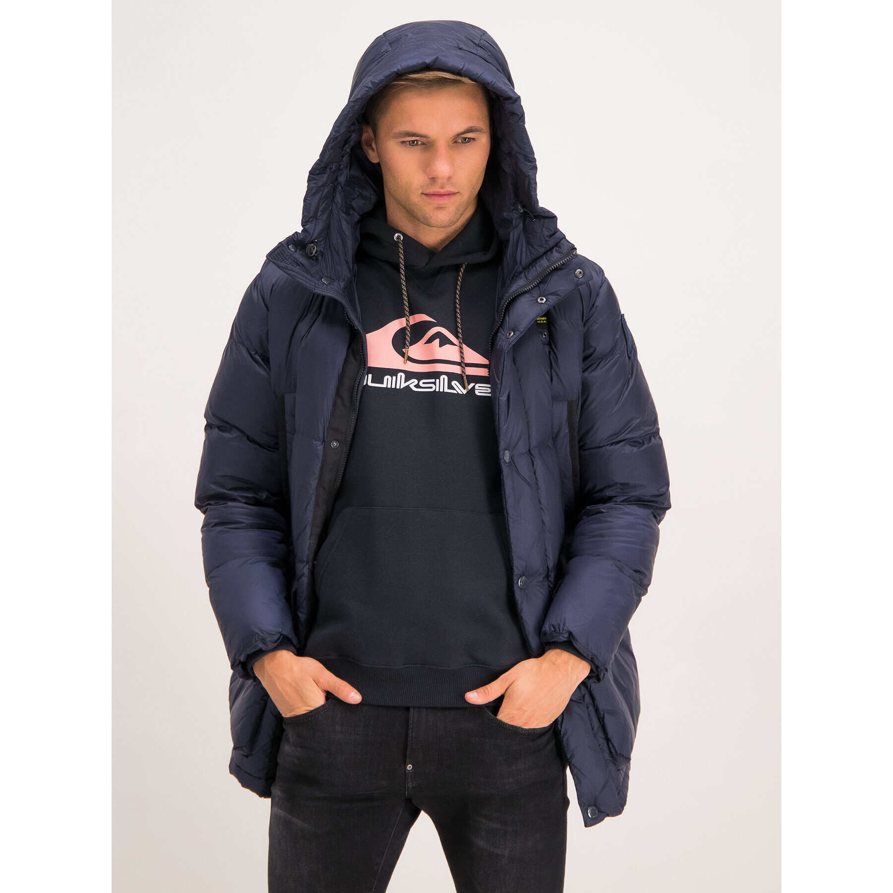Blauer Зимно яке 19WBLUB09065 004938 Тъмносин Regular Fit - Pepit.bg