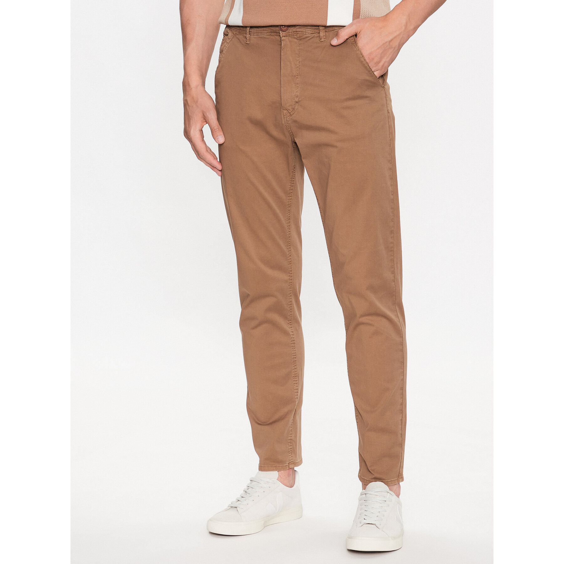 Blend Чино панталони 20715115 Кафяв Slim Fit - Pepit.bg