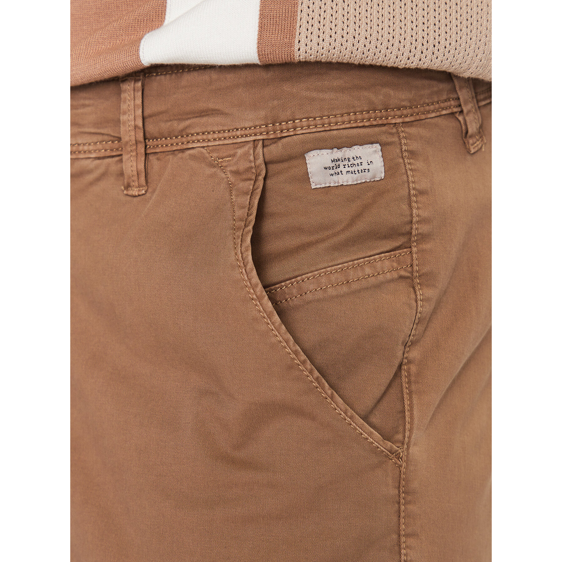 Blend Чино панталони 20715115 Кафяв Slim Fit - Pepit.bg