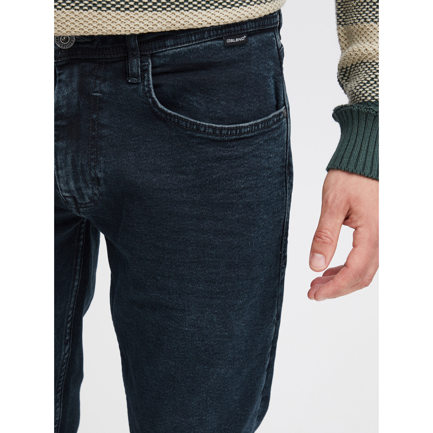 Blend Дънки 20715710 Тъмносин Slim Fit - Pepit.bg
