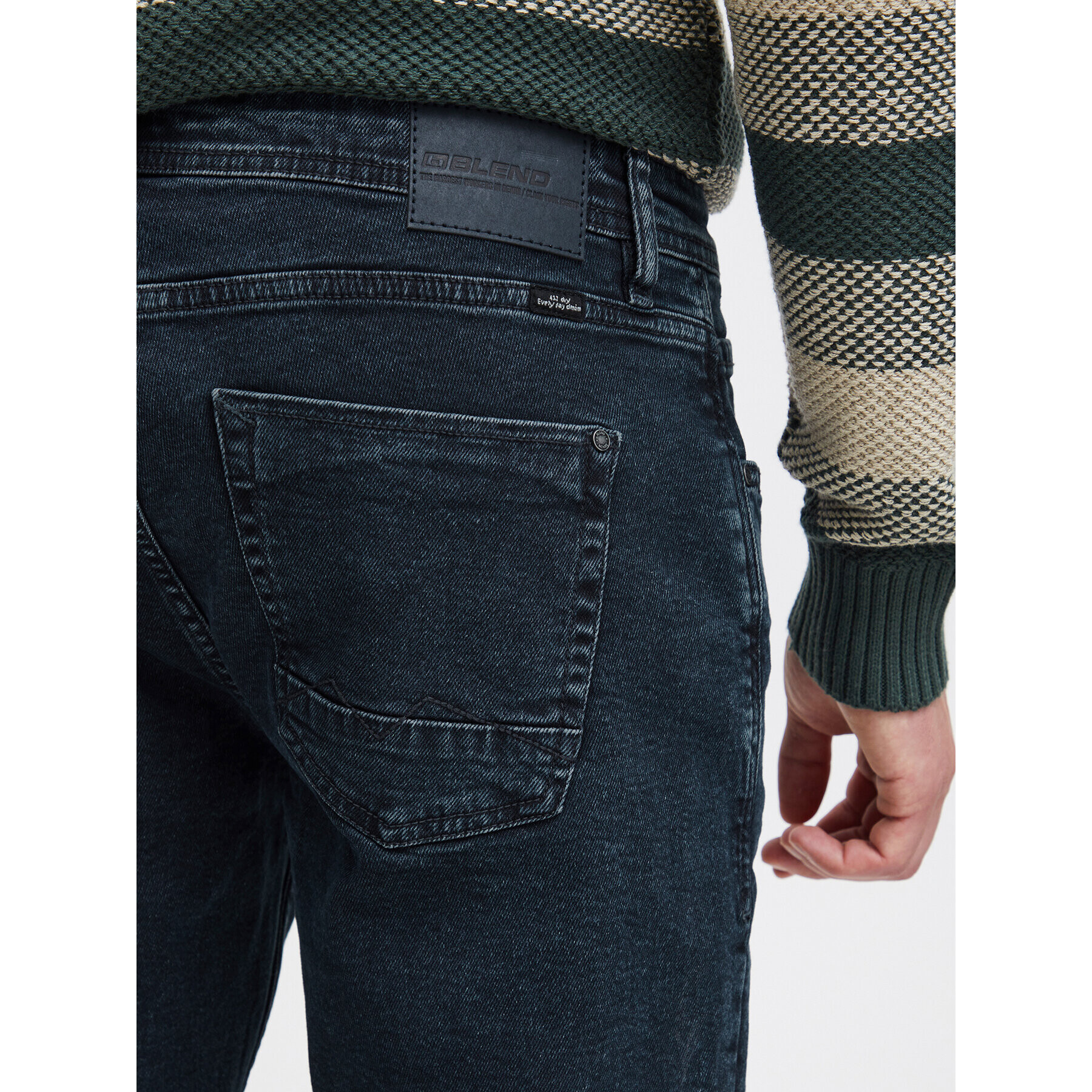 Blend Дънки 20715710 Тъмносин Slim Fit - Pepit.bg
