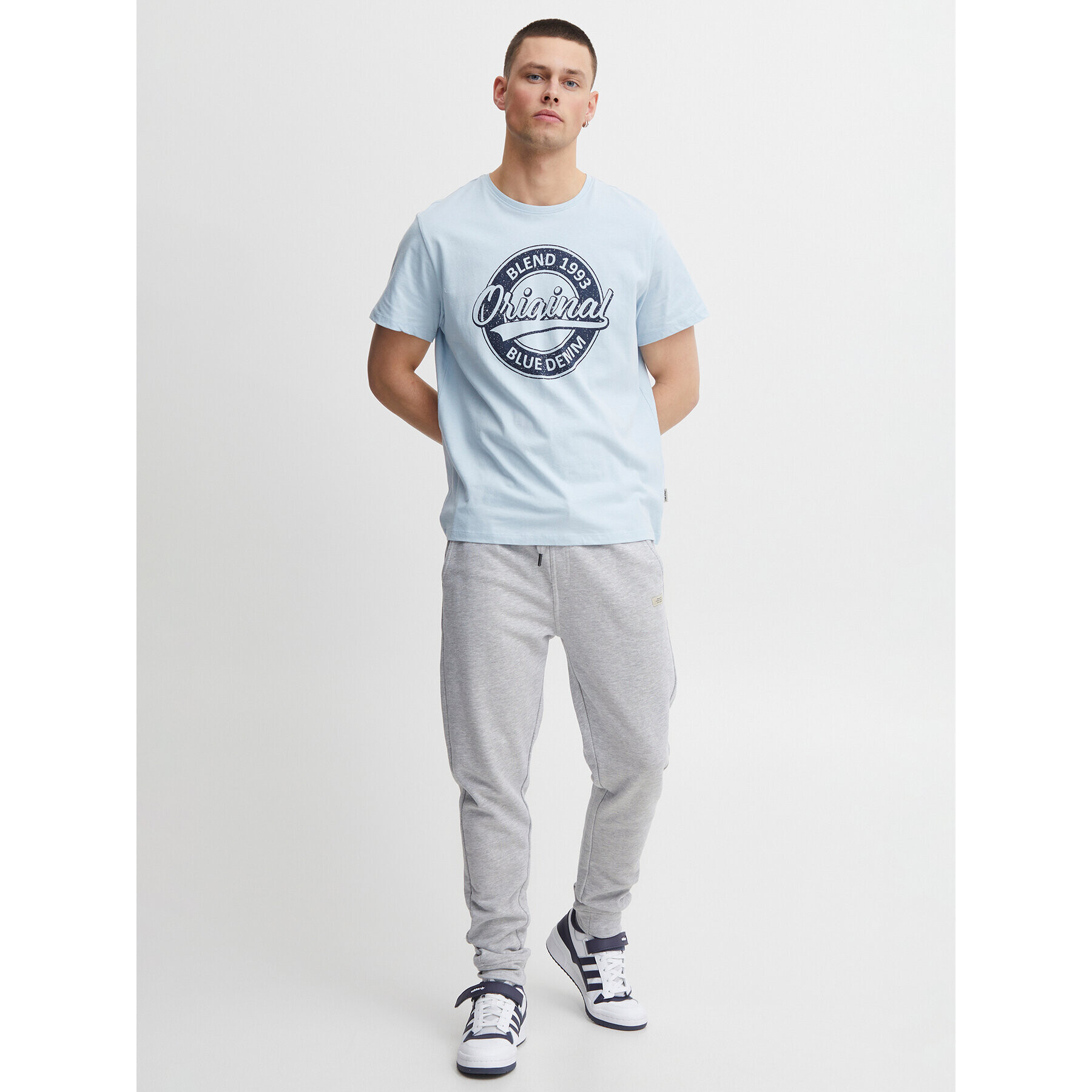 Blend Долнище анцуг 20715104 Сив Regular Fit - Pepit.bg