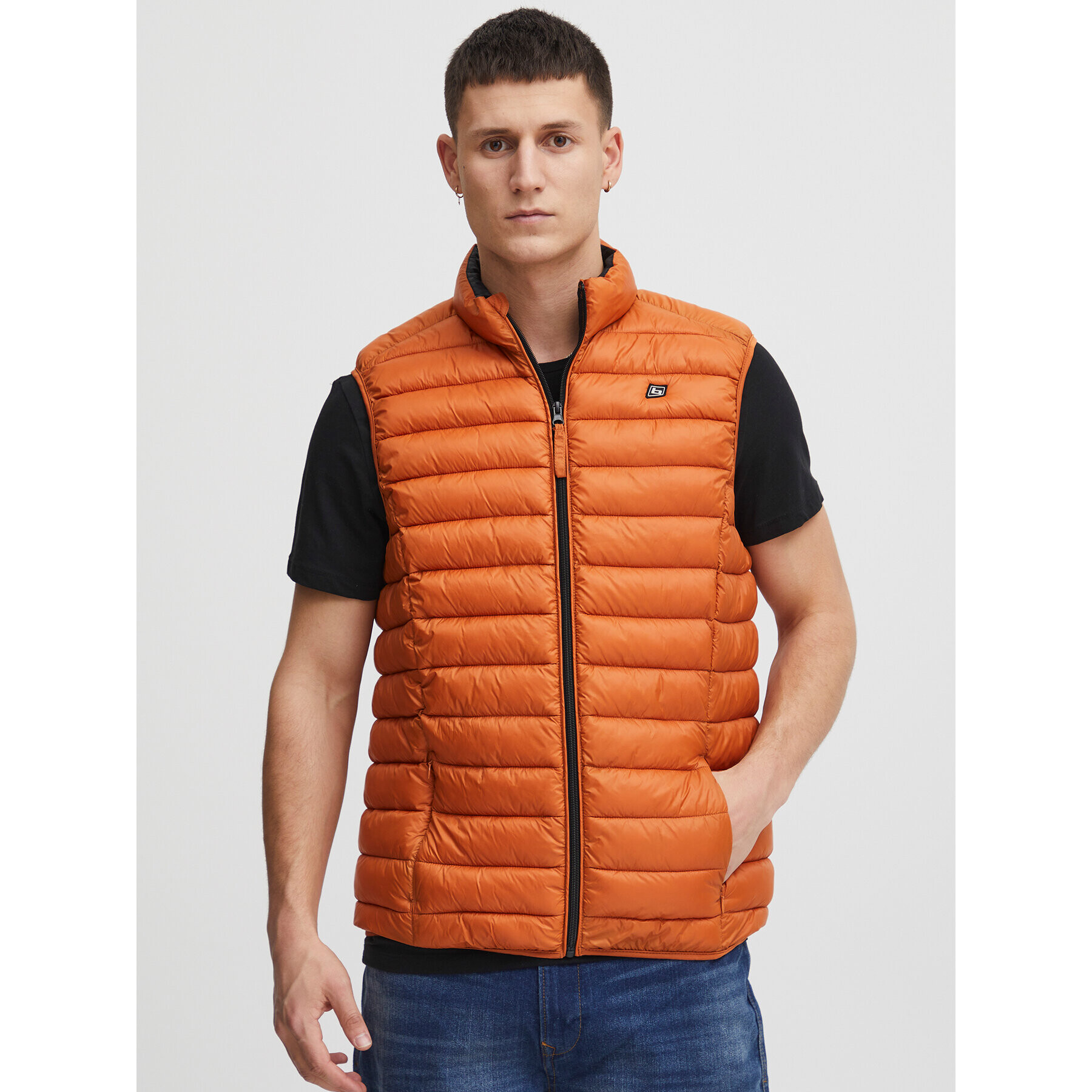 Blend Елек 20712463 Оранжев Regular Fit - Pepit.bg