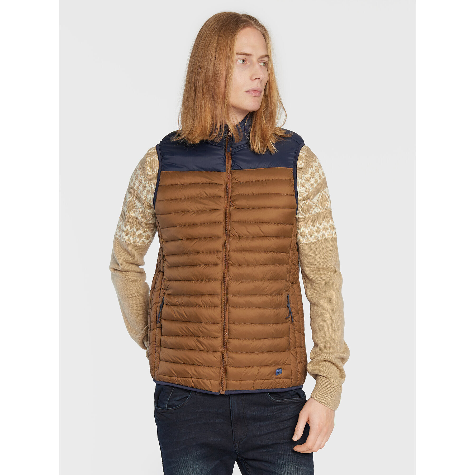 Blend Елек 20714367 Кафяв Regular Fit - Pepit.bg