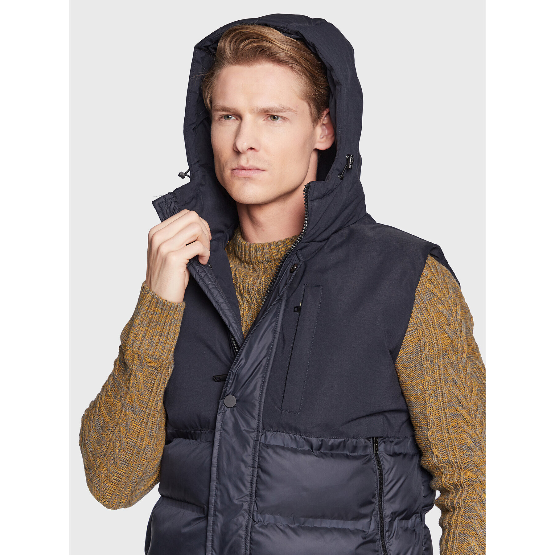 Blend Елек 20714690 Тъмносин Regular Fit - Pepit.bg
