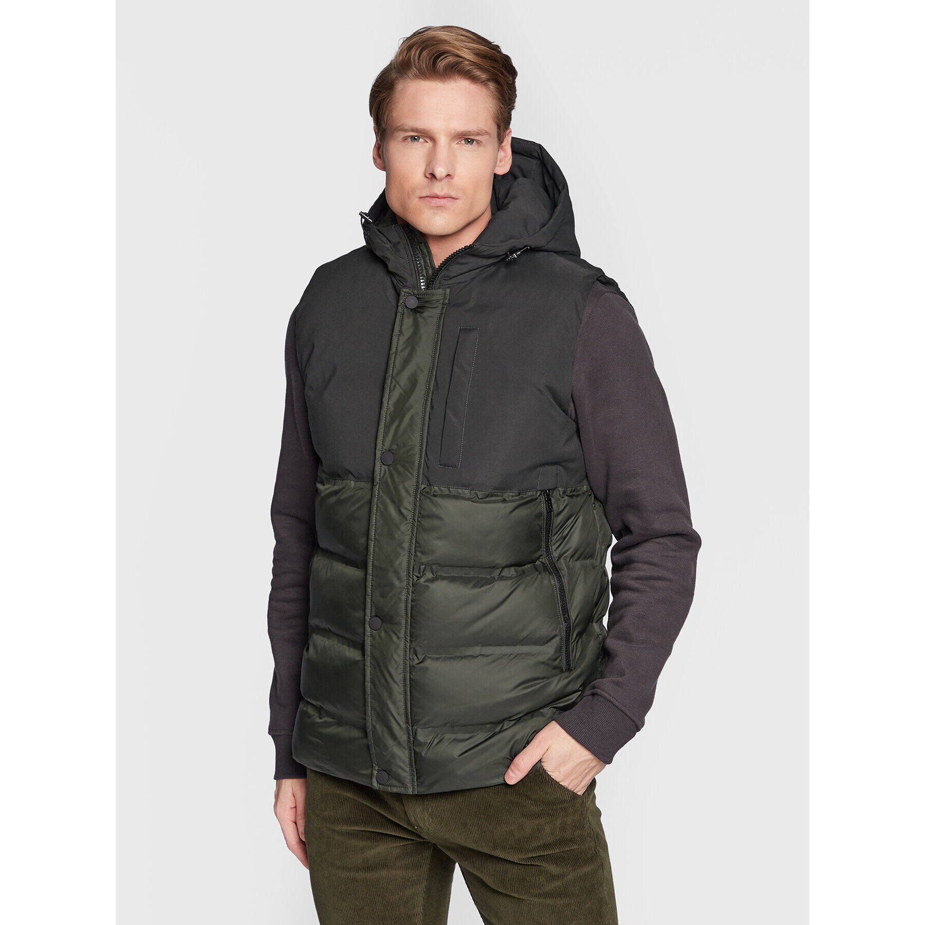 Blend Елек 20714690 Зелен Regular Fit - Pepit.bg