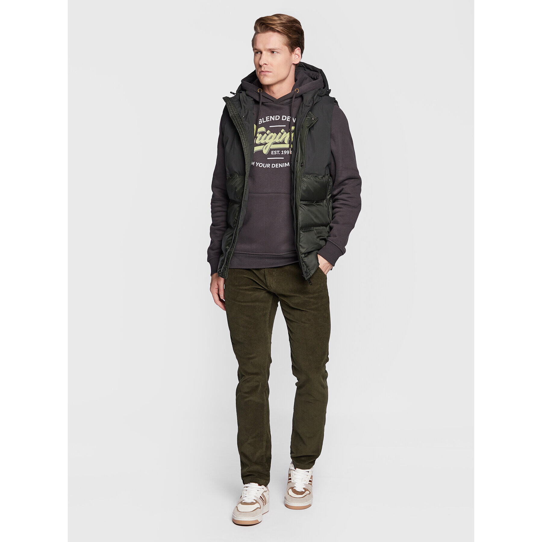 Blend Елек 20714690 Зелен Regular Fit - Pepit.bg