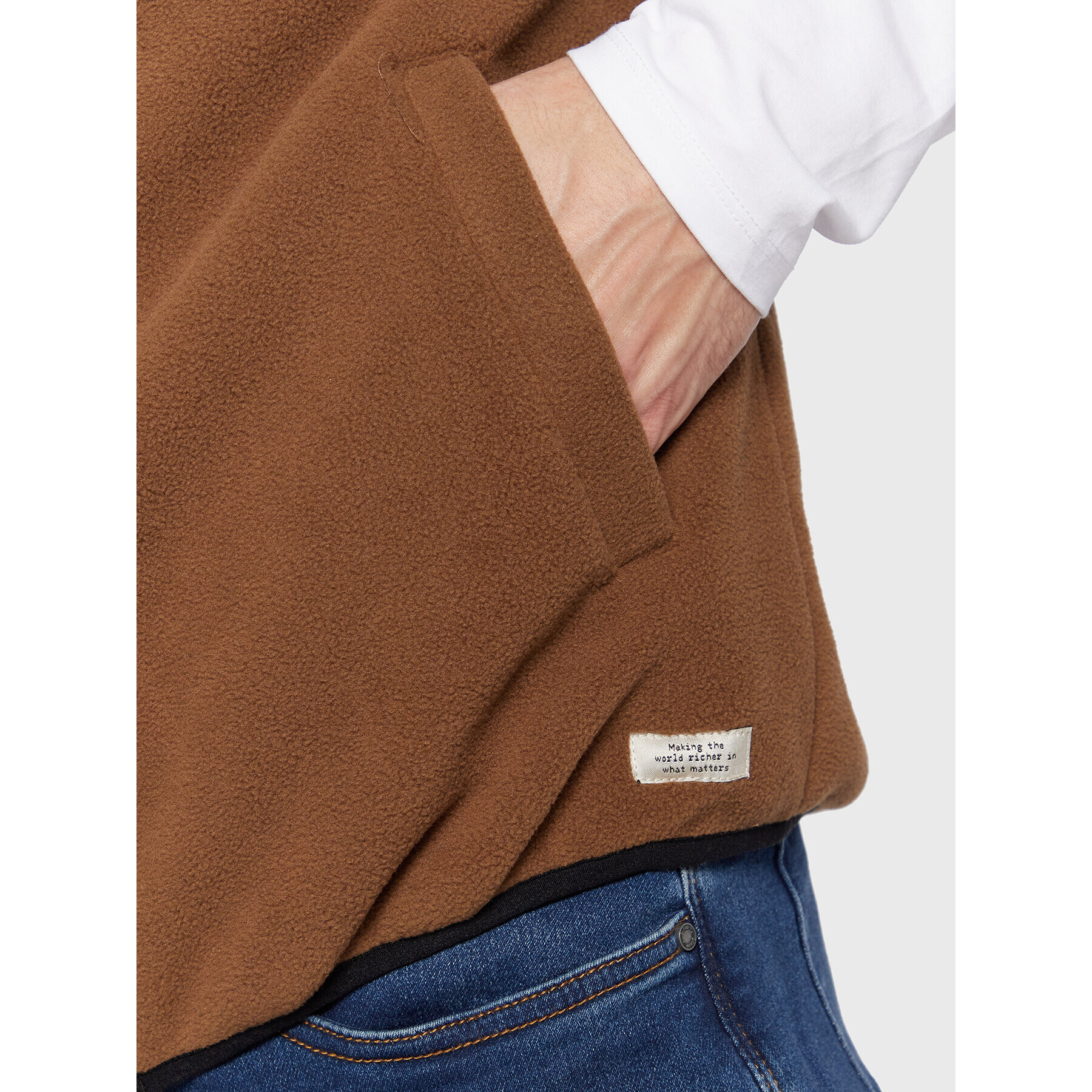 Blend Елек Sweat 20714280 Кафяв Regular Fit - Pepit.bg