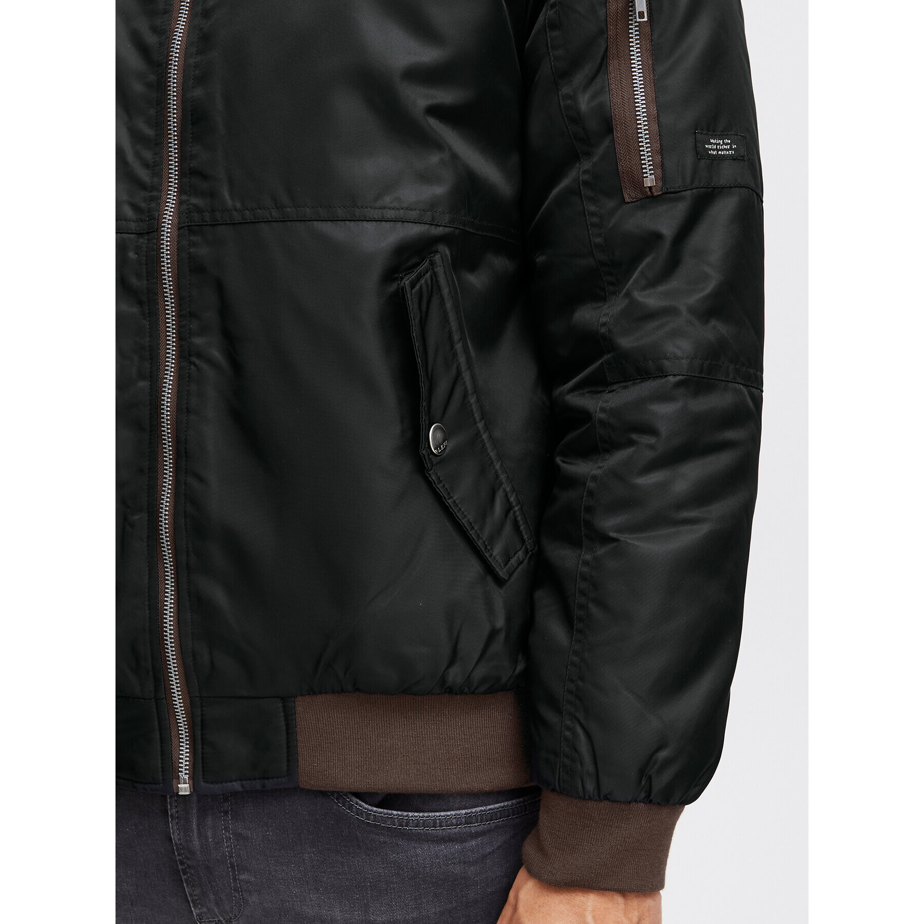 Blend Яке бомбър 20715952 Черен Regular Fit - Pepit.bg