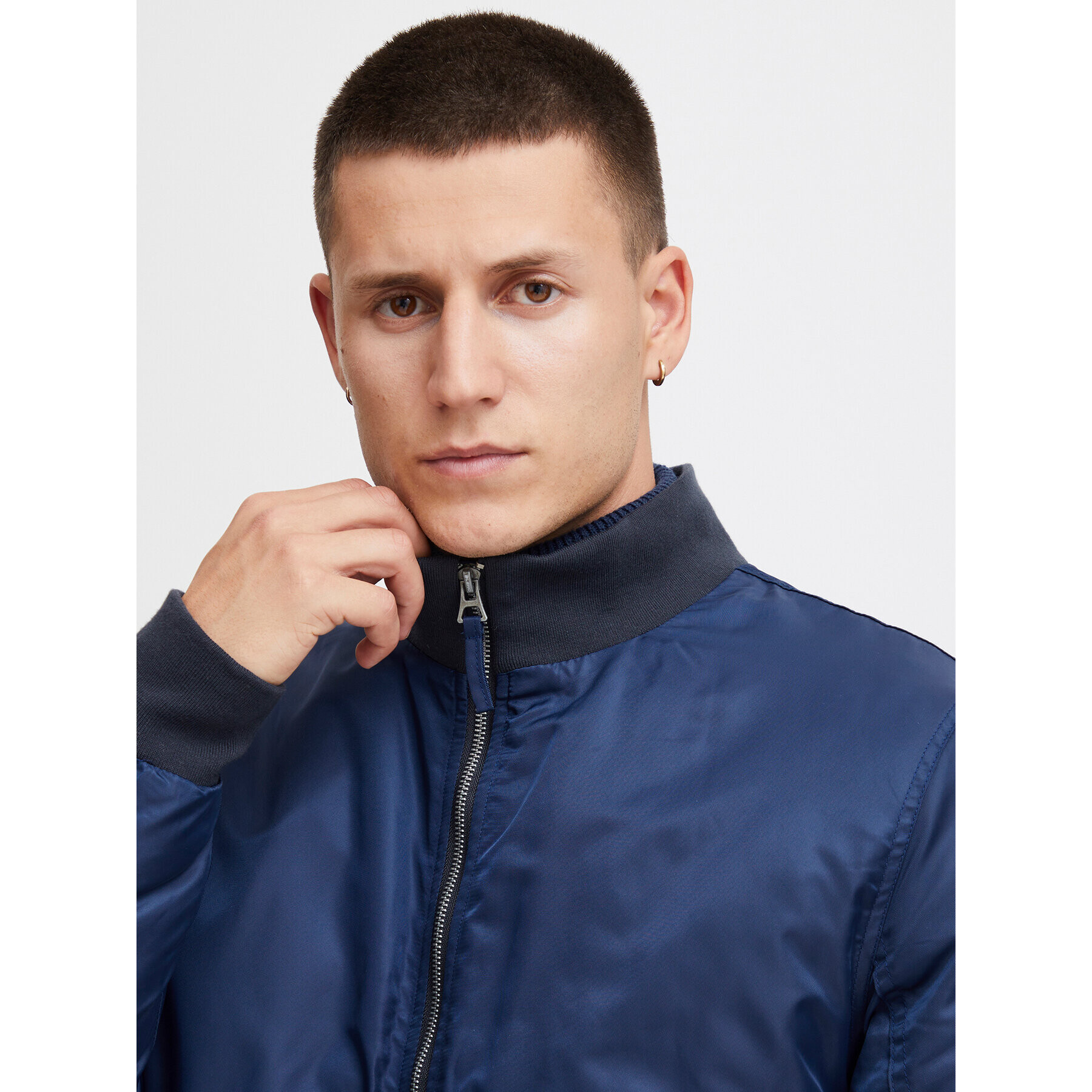 Blend Яке бомбър 20715952 Тъмносин Regular Fit - Pepit.bg