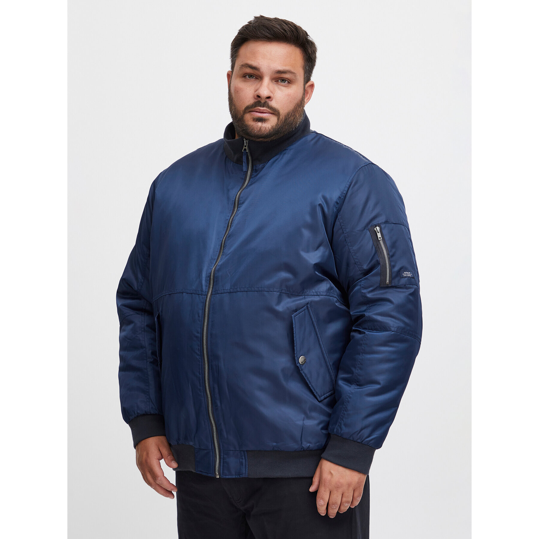 Blend Яке бомбър 20715952 Тъмносин Regular Fit - Pepit.bg