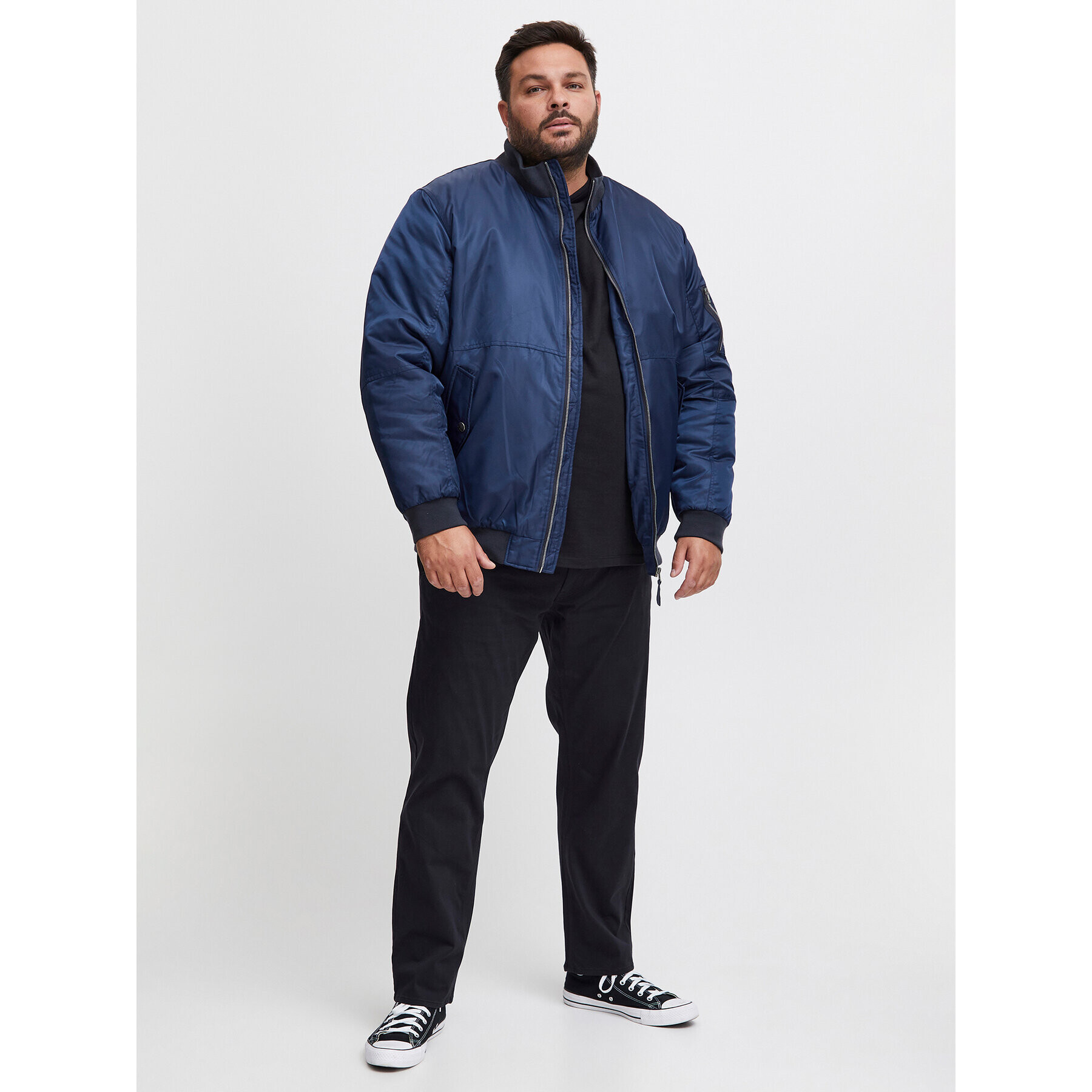 Blend Яке бомбър 20715952 Тъмносин Regular Fit - Pepit.bg
