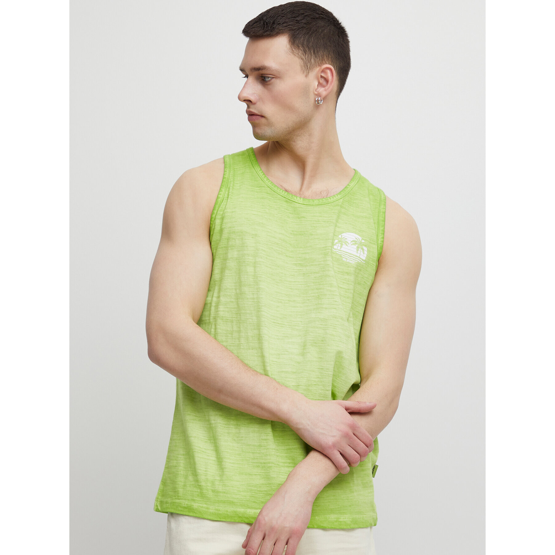 Blend Мъжки топ 20715340 Зелен Regular Fit - Pepit.bg