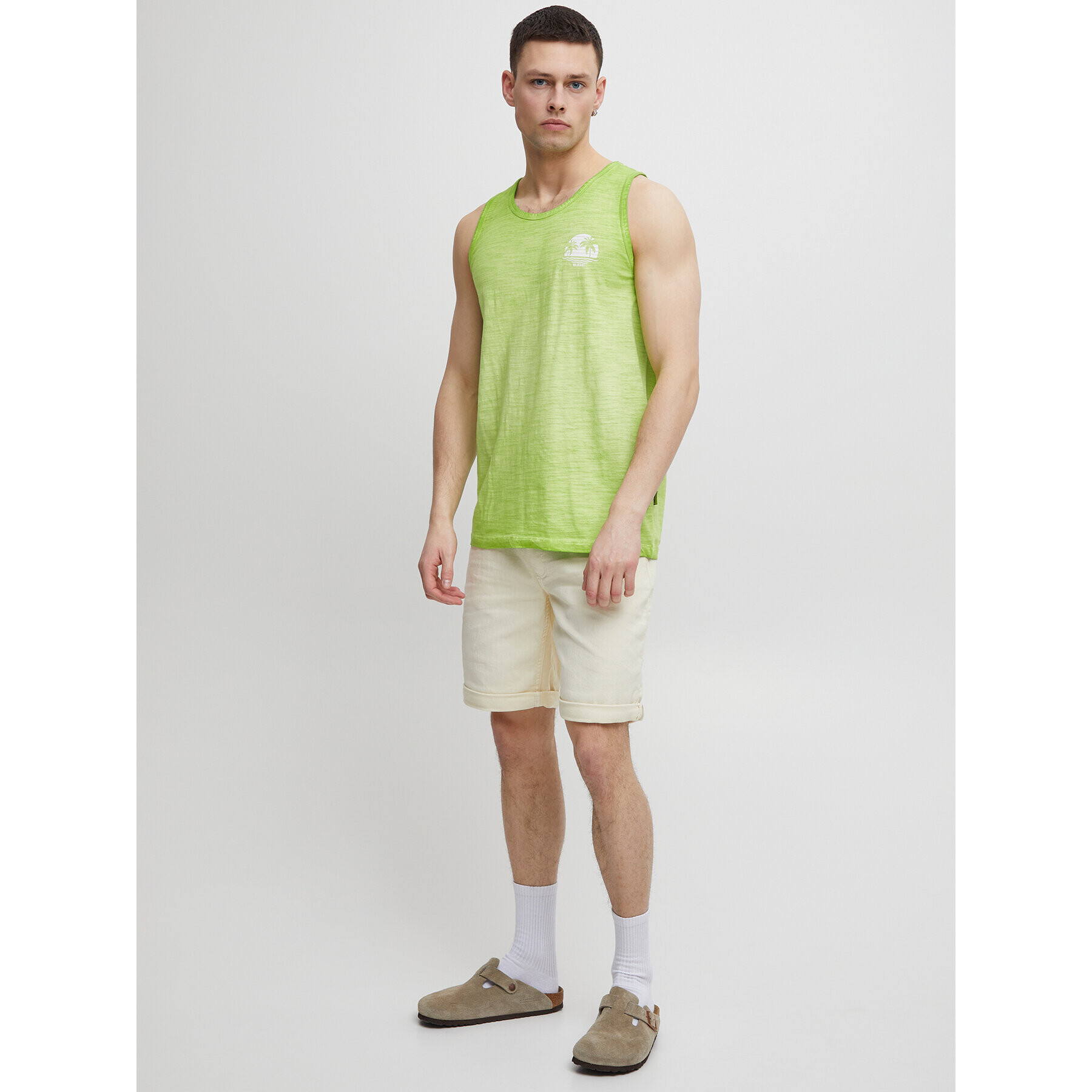 Blend Мъжки топ 20715340 Зелен Regular Fit - Pepit.bg