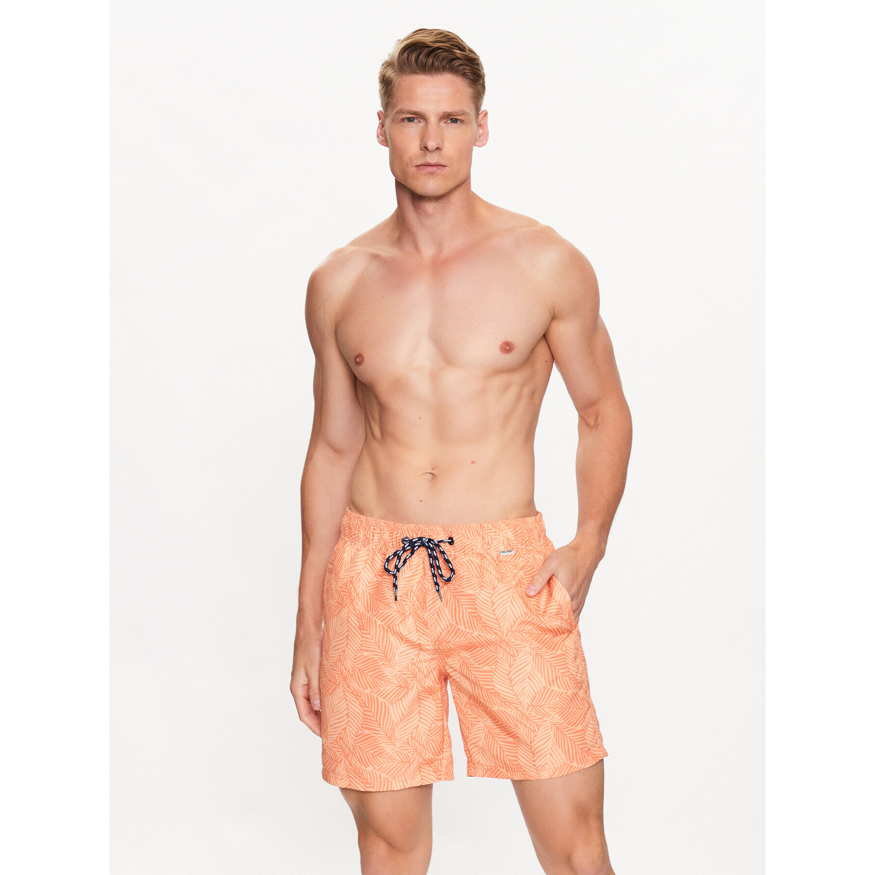 Blend Плувни шорти 20715547 Оранжев Regular Fit - Pepit.bg