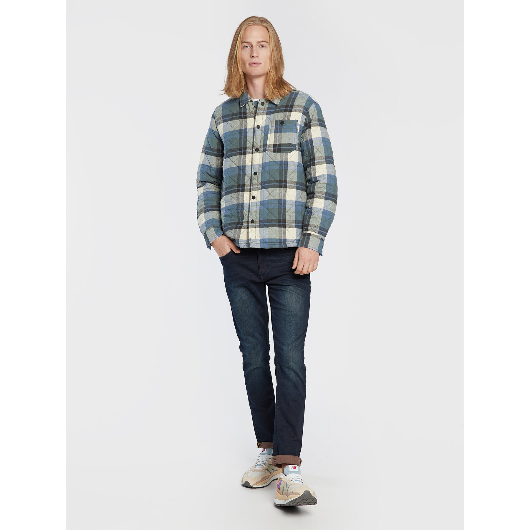 Blend Преходно яке 20714332 Зелен Oversize - Pepit.bg
