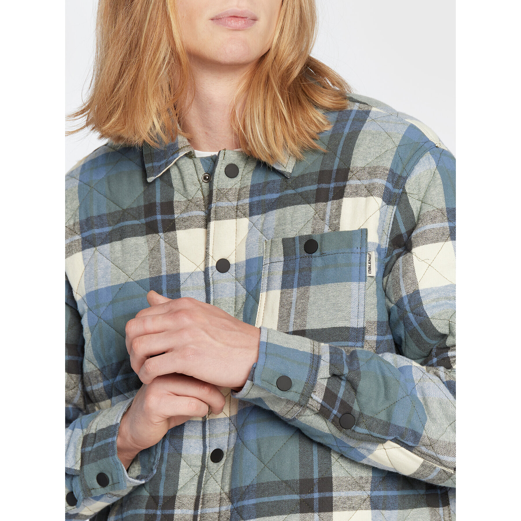Blend Преходно яке 20714332 Зелен Oversize - Pepit.bg