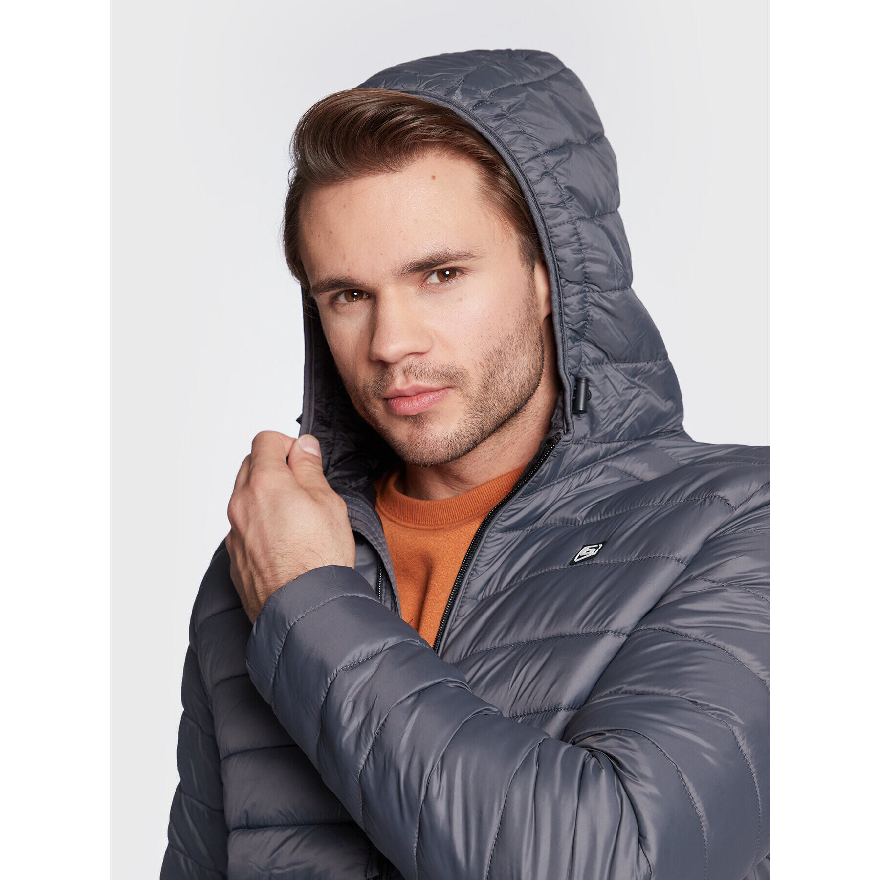 Blend Пухено яке Romsey 20712462 Сив Regular Fit - Pepit.bg