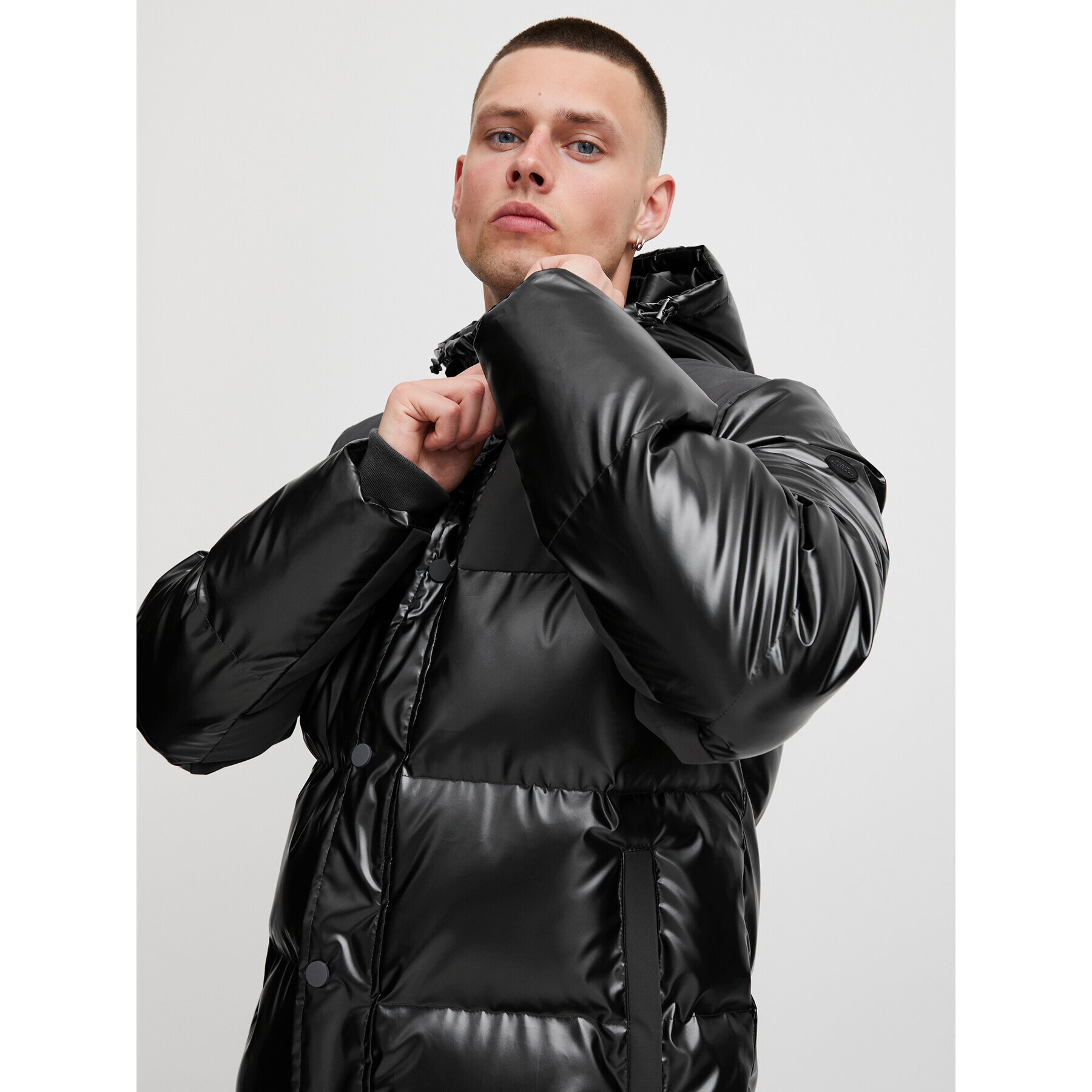 Blend Пухено яке 20715848 Сив Regular Fit - Pepit.bg