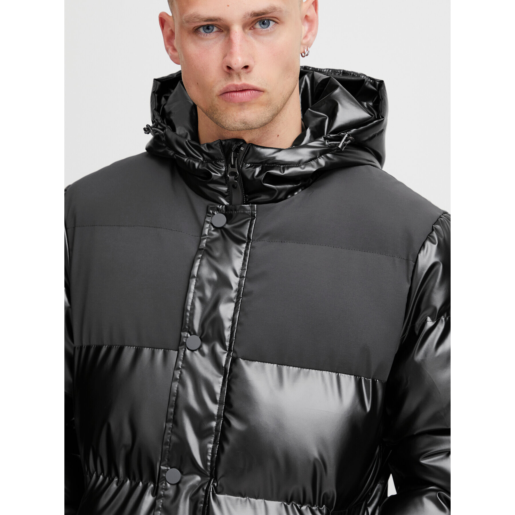 Blend Пухено яке 20715848 Сив Regular Fit - Pepit.bg