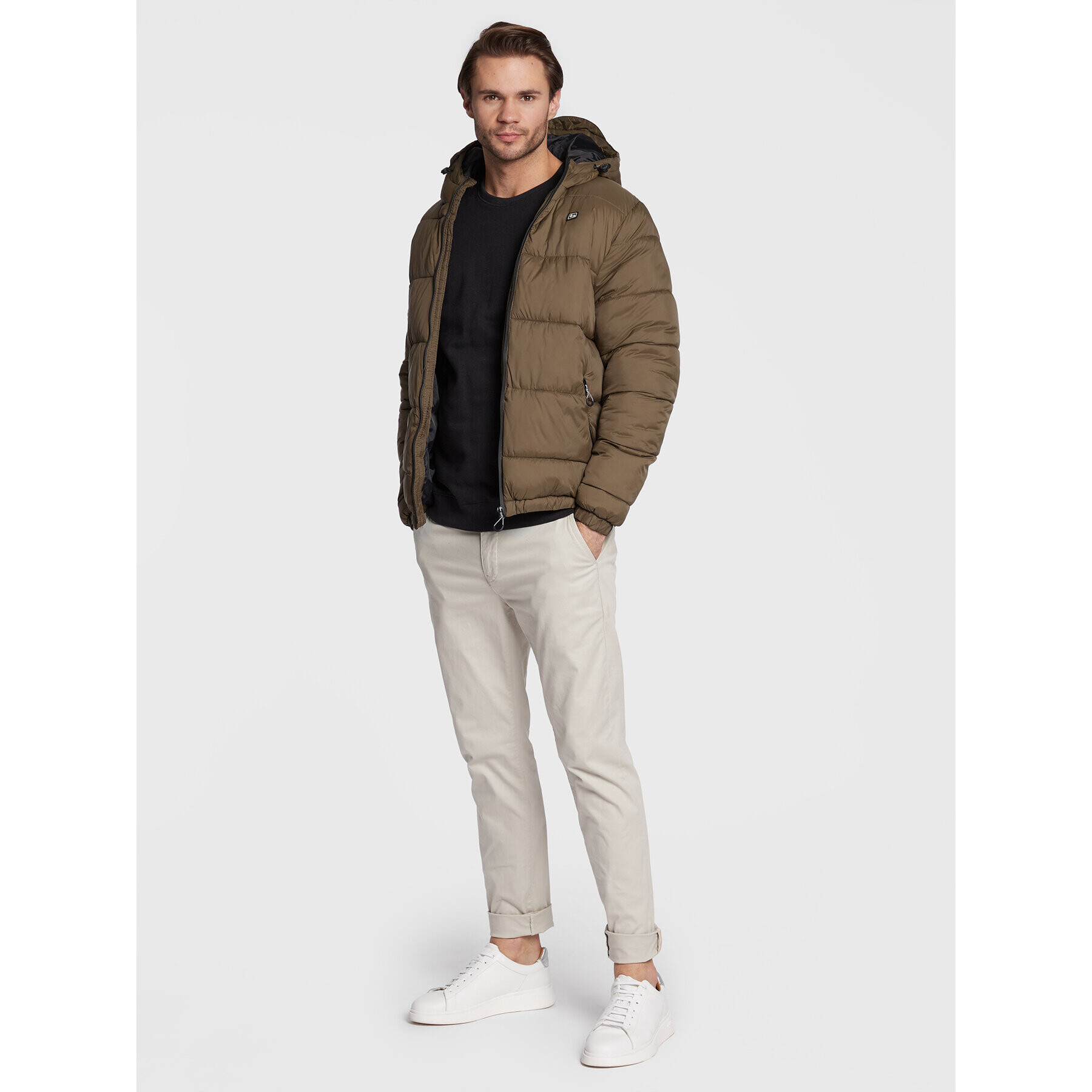 Blend Пухено яке Outerwear 20714372 Кафяв Regular Fit - Pepit.bg