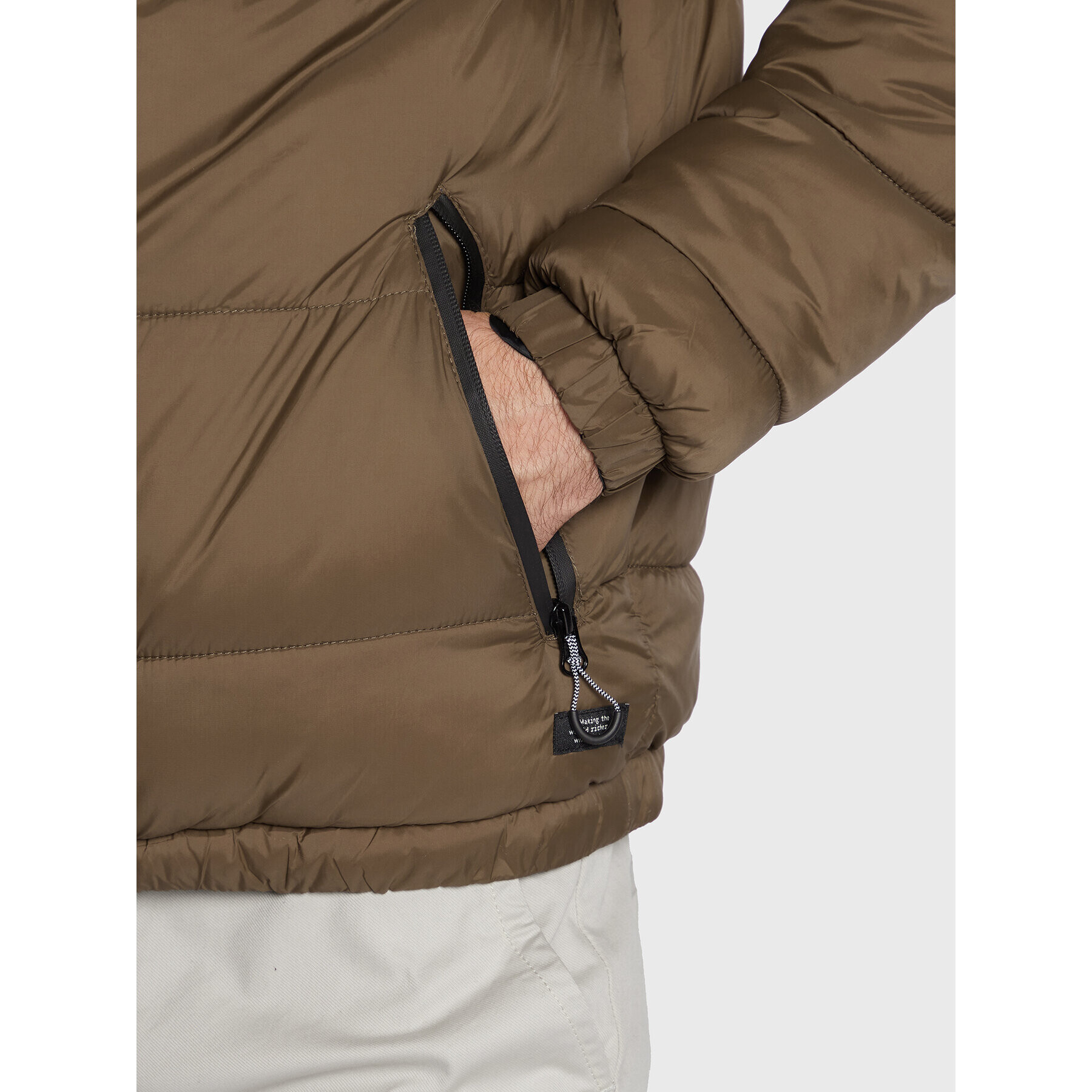 Blend Пухено яке Outerwear 20714372 Кафяв Regular Fit - Pepit.bg