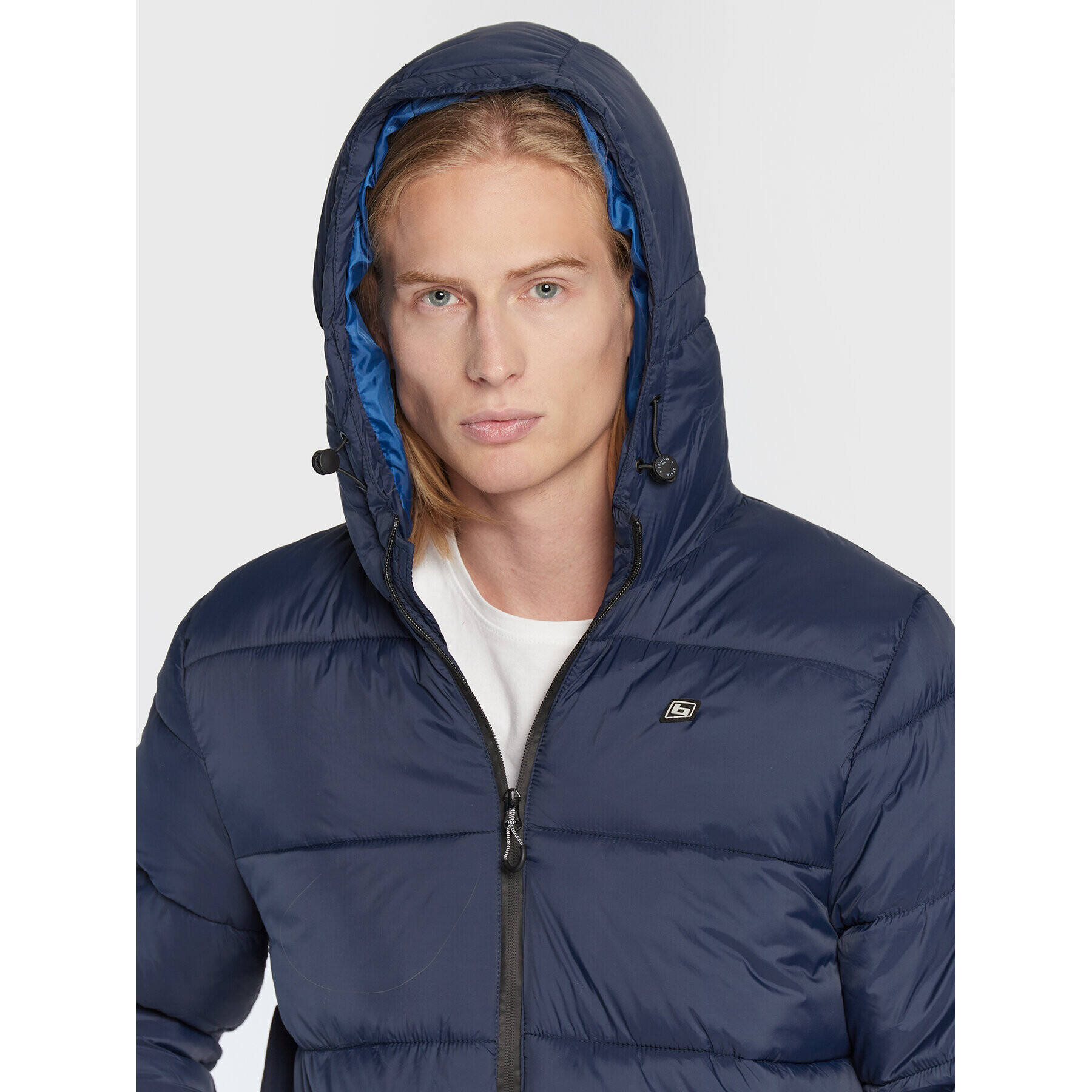 Blend Пухено яке Outerwear 20714372 Тъмносин Regular Fit - Pepit.bg