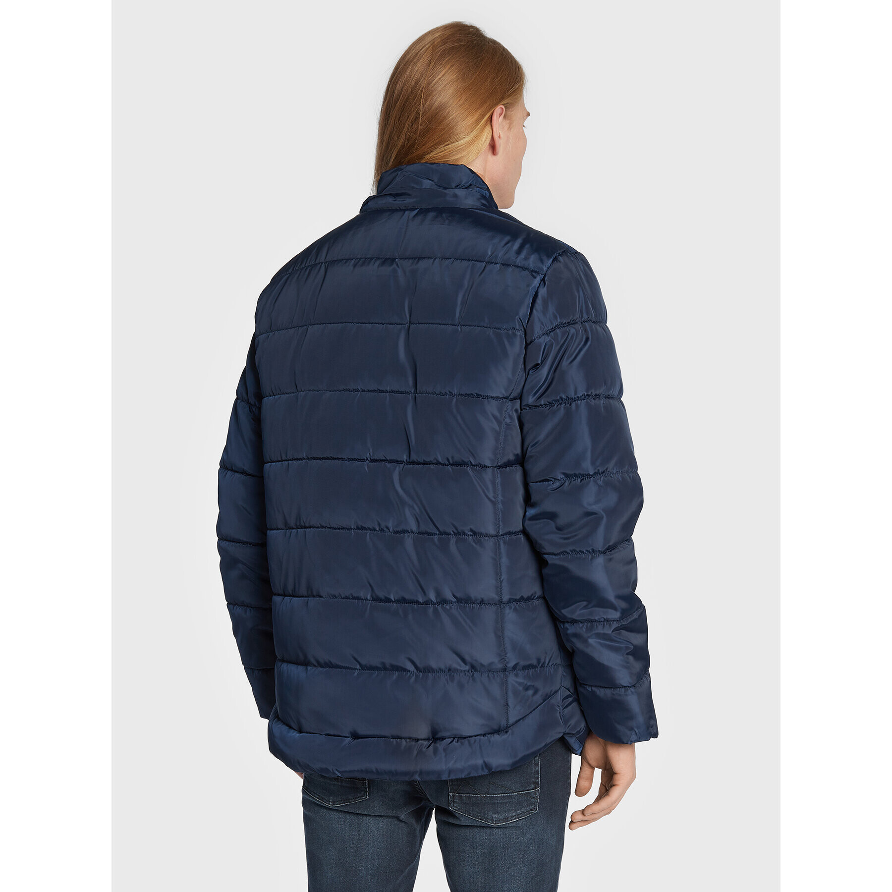 Blend Пухено яке Outerwear 20714383 Тъмносин Regular Fit - Pepit.bg